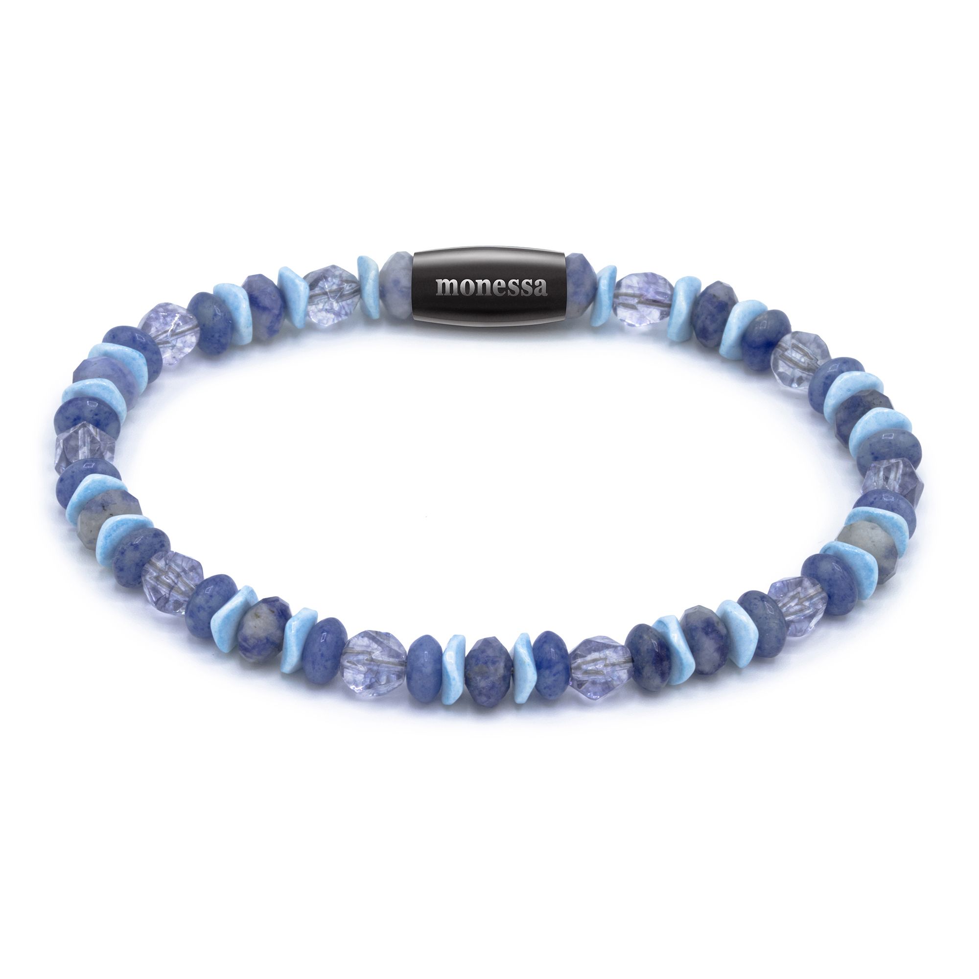 MONESSA Armband Edelsteine Nugget Magnetverschlusss
