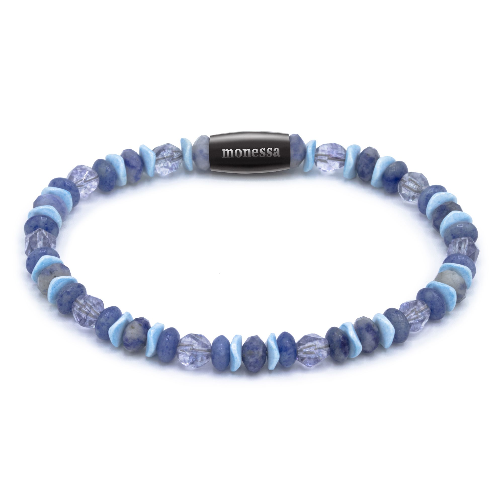 MONESSA Armband Edelsteine Nugget Magnetverschlusss