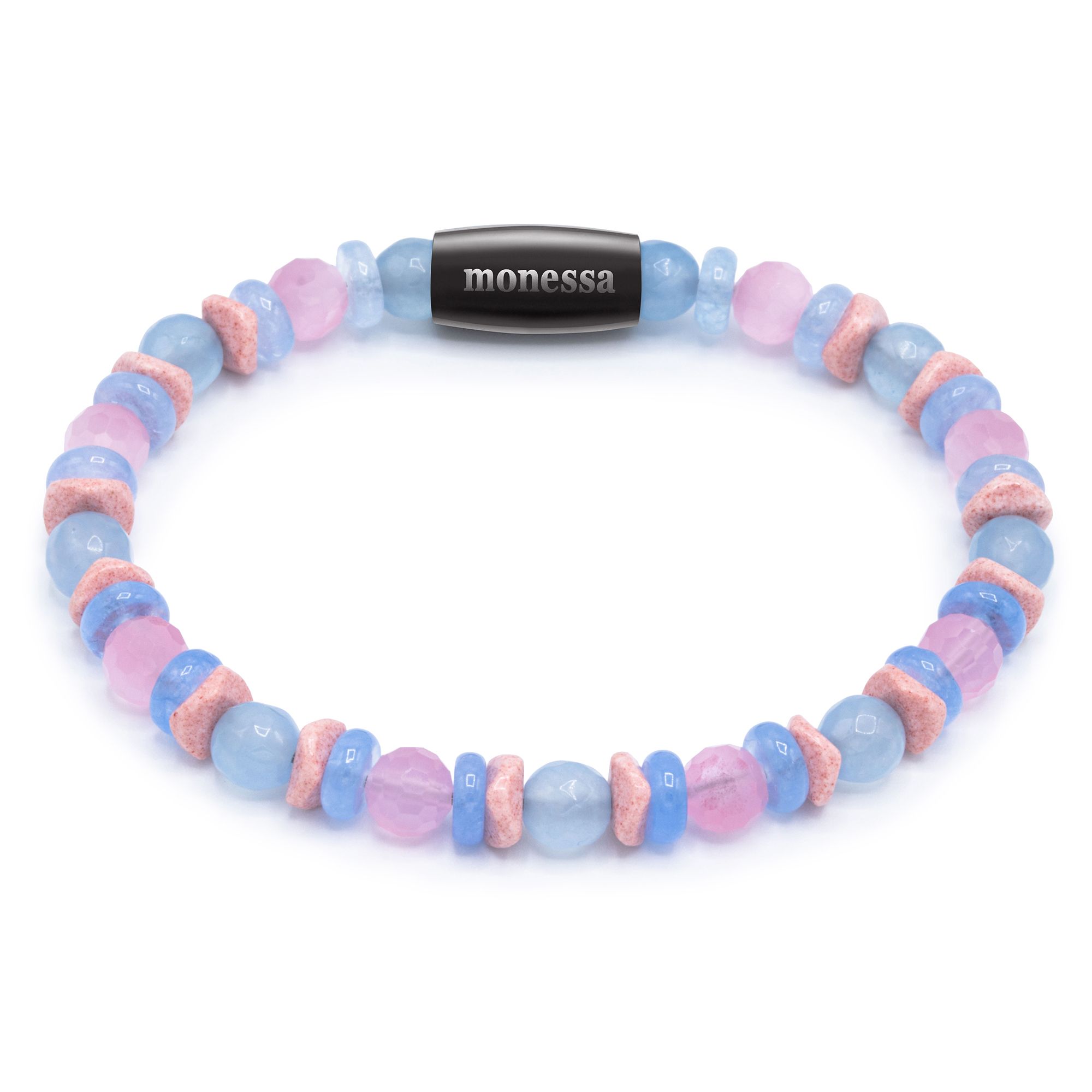 MONESSA Armband Edelsteine Nugget Magnetverschlusss