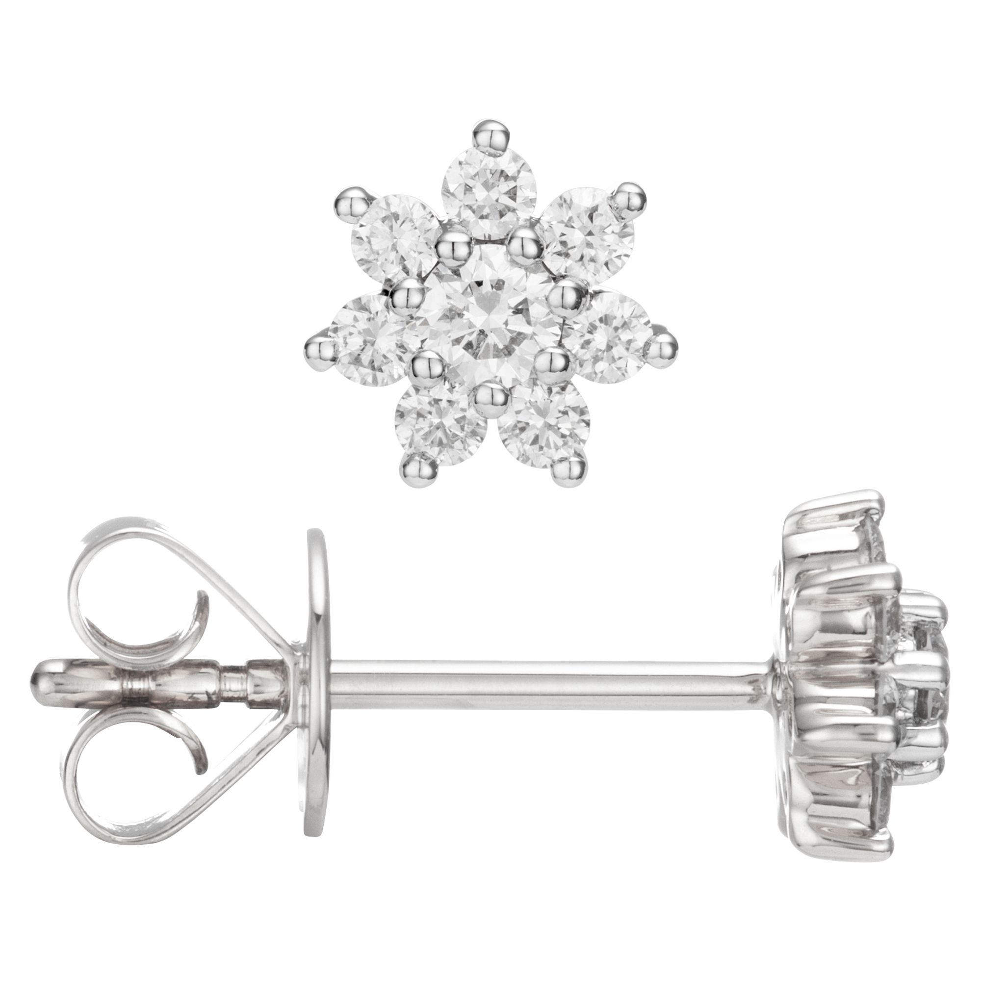 DIAMOUR Ohrstecker 16 Brillanten 0,30ct hochfeines Weiß/SI Gold 585