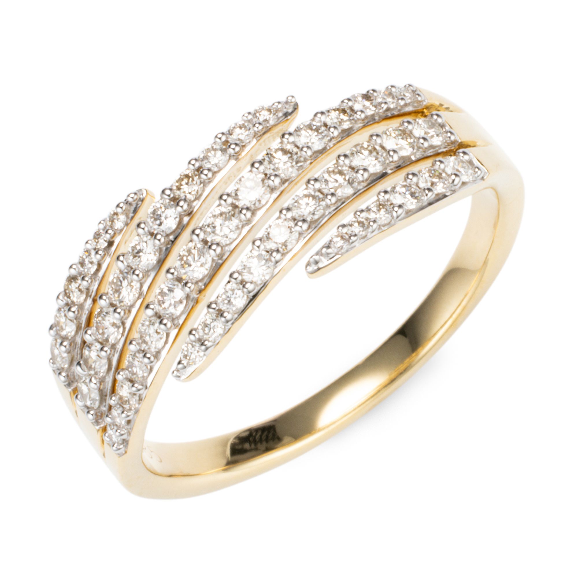 DIAMOUR Ring 47 Brillanten zus. ca. 0,50ct Gold 585