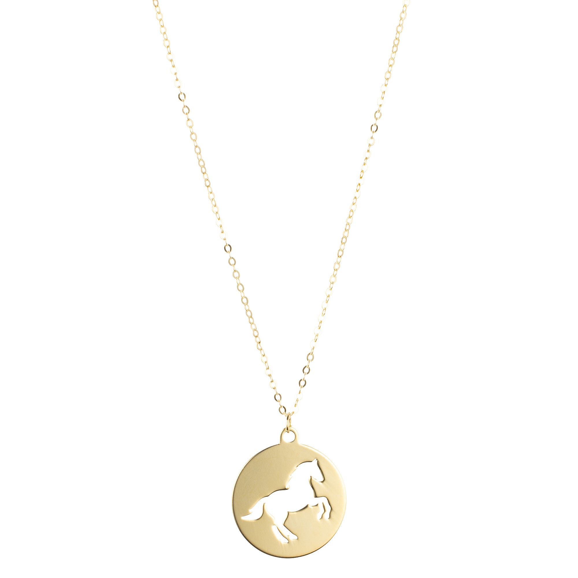 GOLDRAUSCH Anhänger mit Kette Länge 50cm mind. 1,15g Gold 375