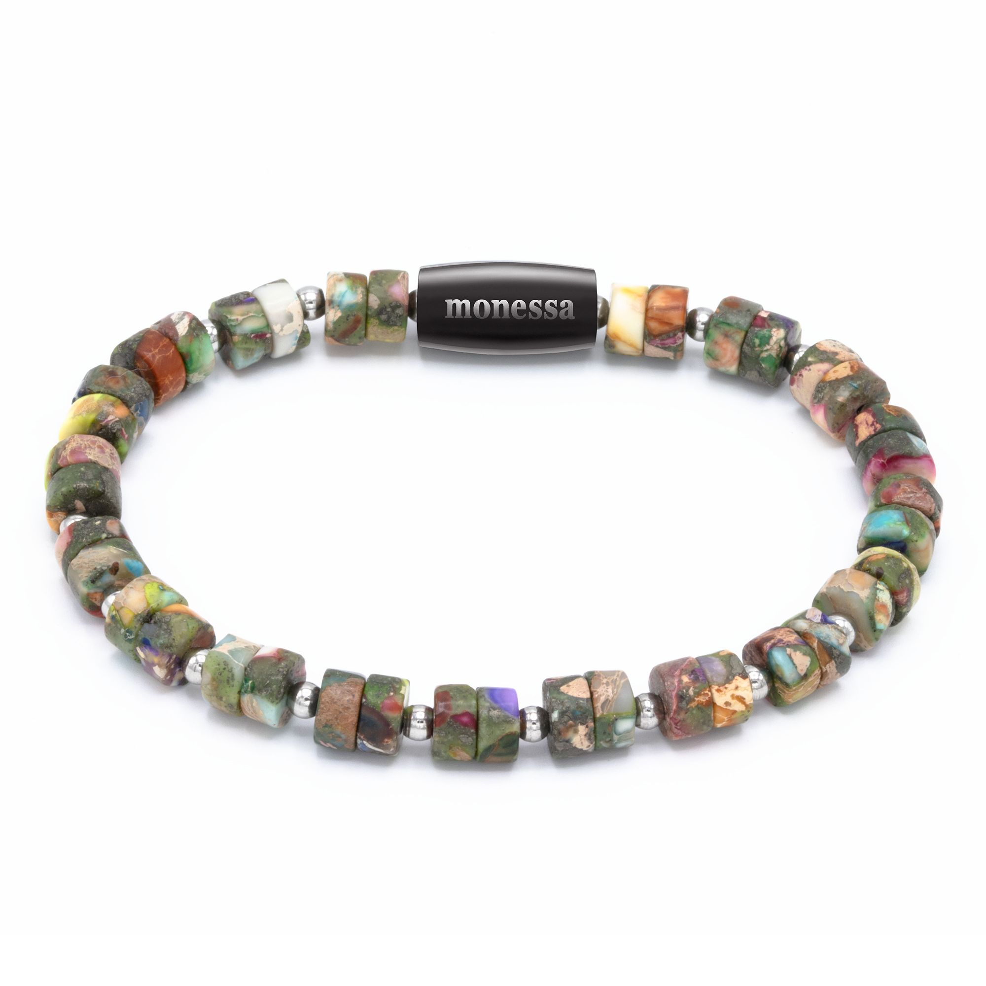 MONESSA Armband Edelsteine 1-Strang Magnetverschluss
