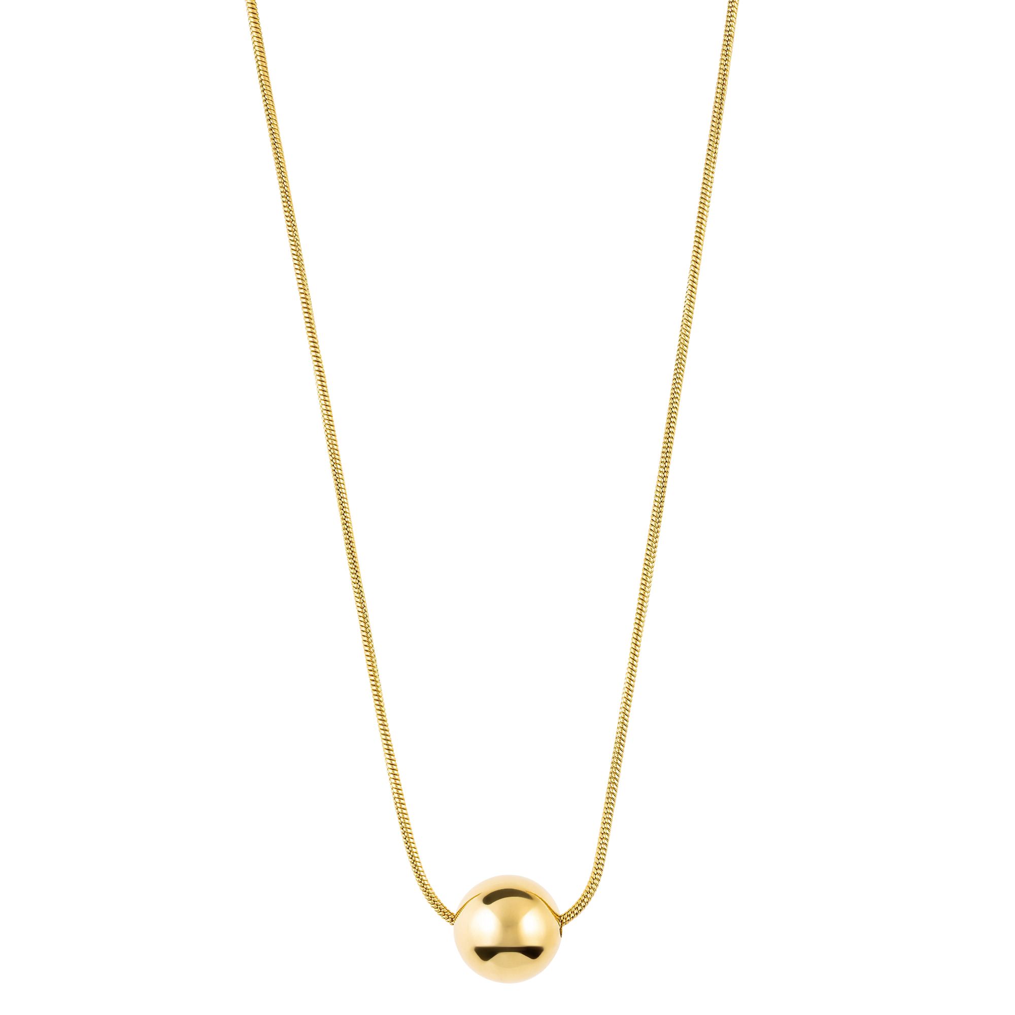 STEFFEN SCHRAUT Schlangencollier Kugel Länge 45+5cm Edelstahl