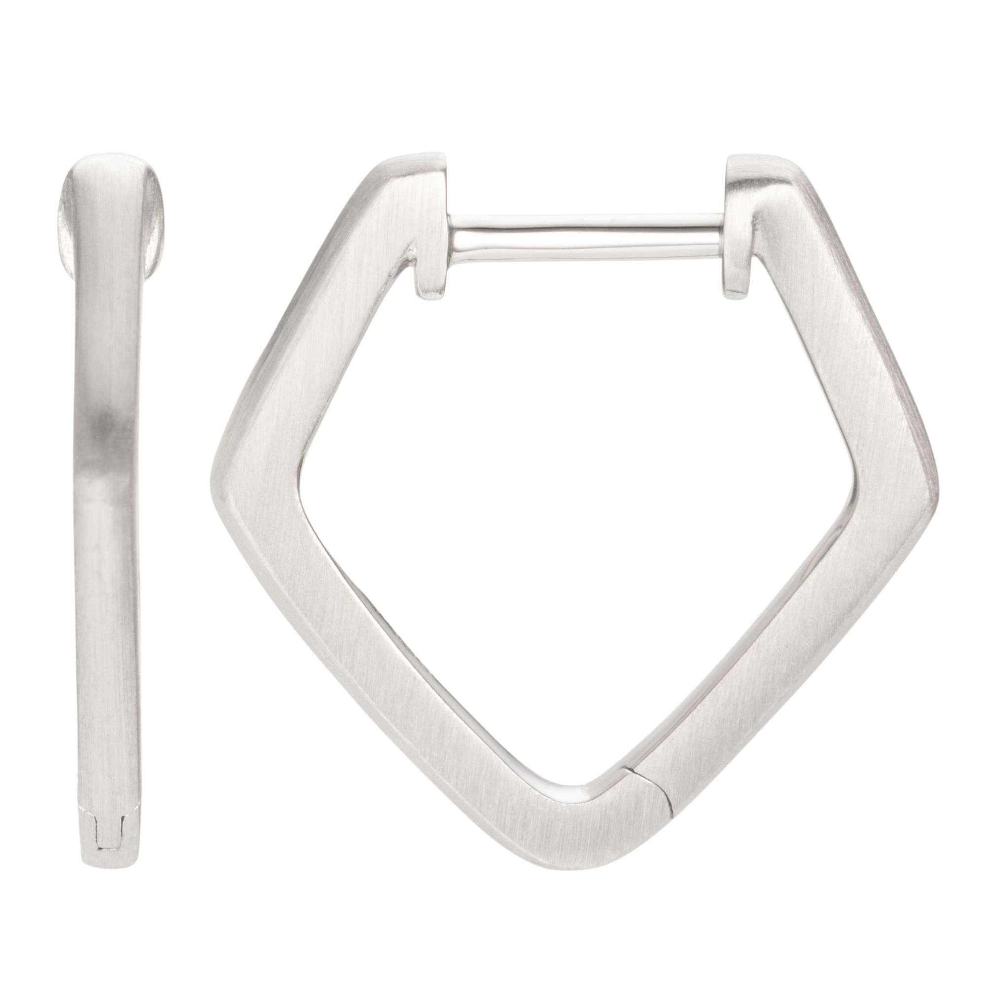 PLATINITY Creolen mattiert min. 3,6g Platin 950