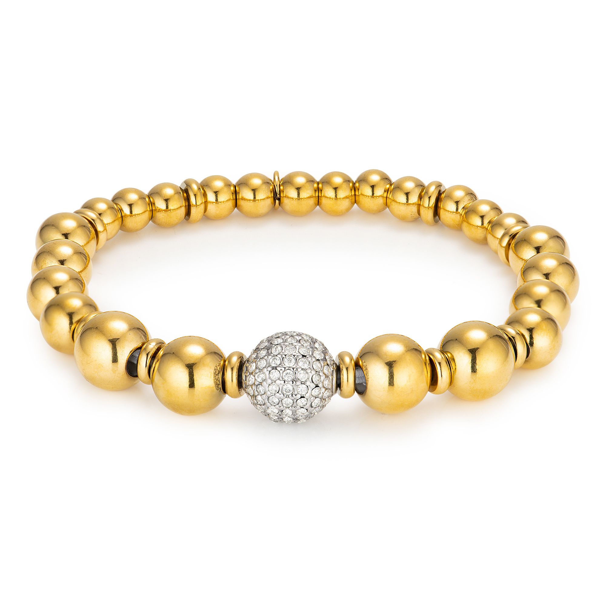 STEFFEN SCHRAUT Armband 119 Zirkonia flexibel Edelstahl