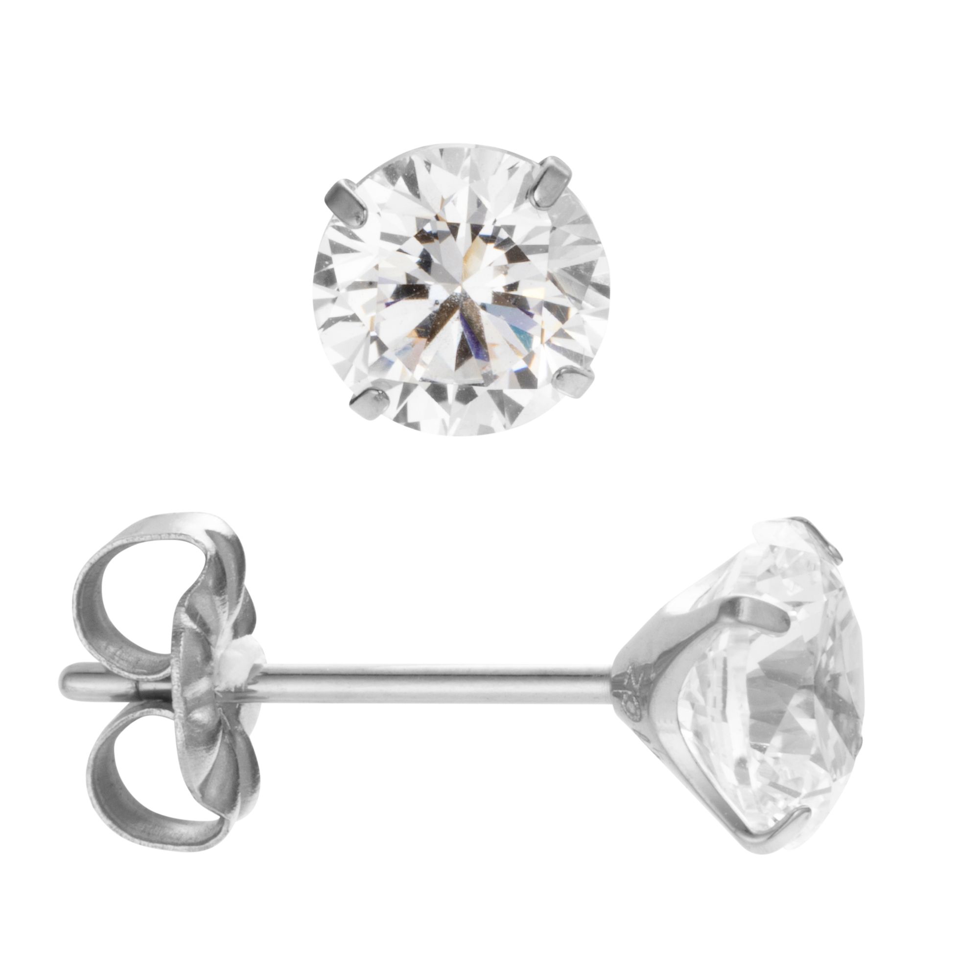 DIAMONIQUE® TITAN Ohrstecker = 2,00ct Brillantschliff