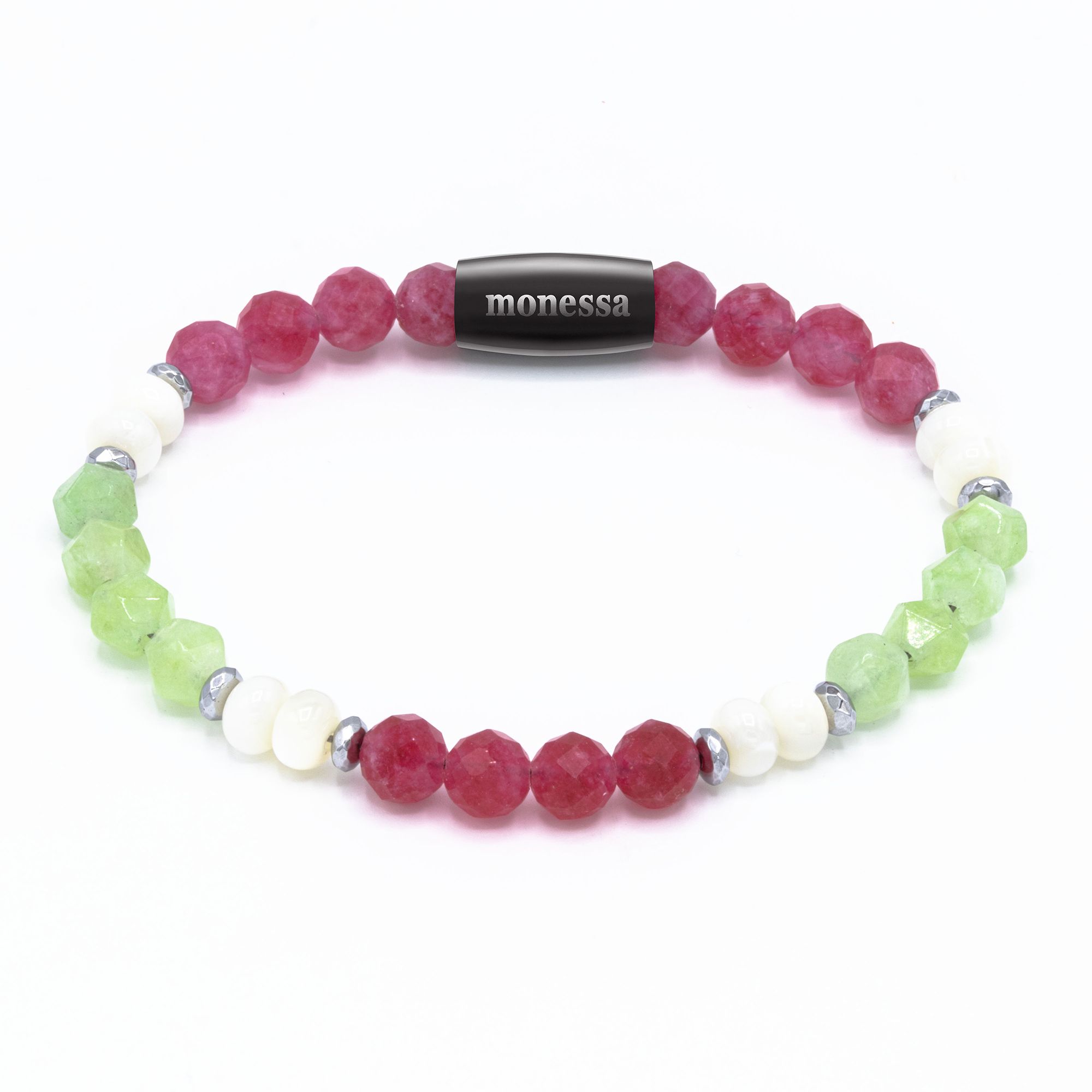 MONESSA Armband Edelsteine facettiert Magnetverschluss