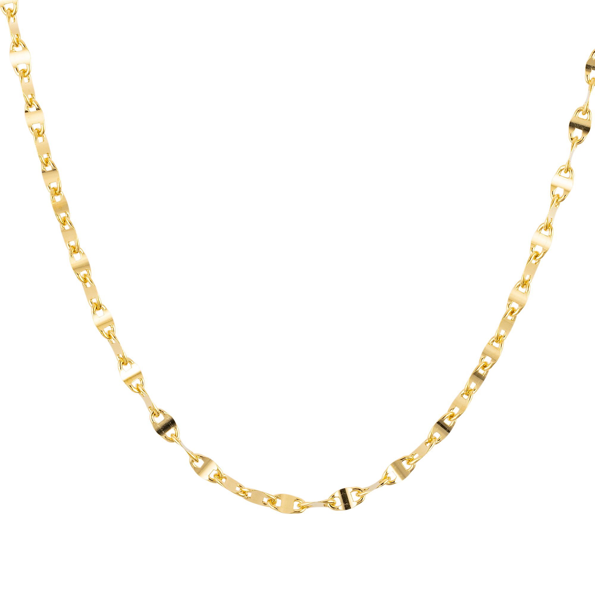 Plättchenkette Länge ca. 42cm 2,6mm Silber 925