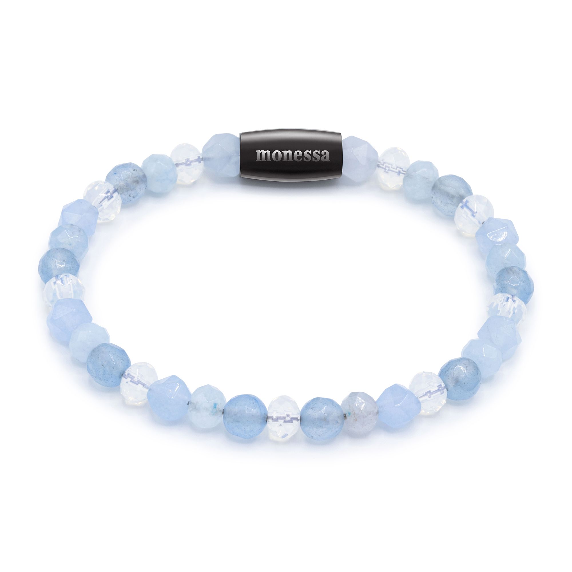 MONESSA Armband Edelsteine Nuggets Magnetverschluss