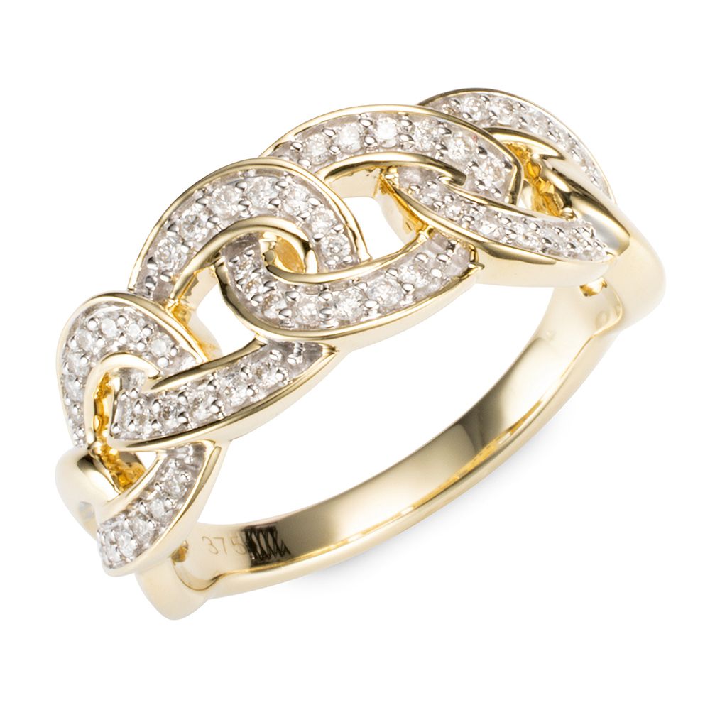 DIAMOUR Ring 54 Brillanten zus. ca. 0,33ct Gold 375