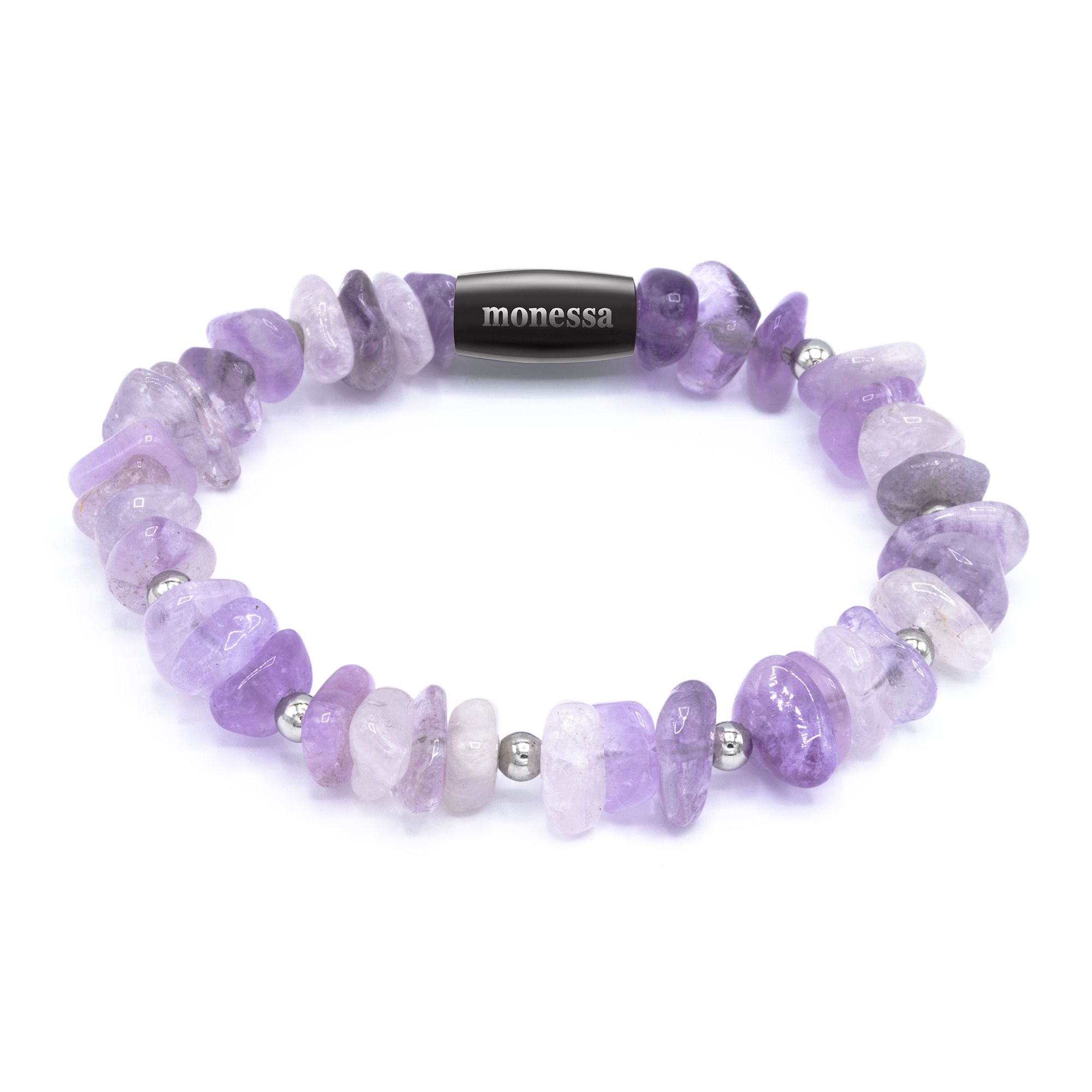 MONESSA Armband Edelsteine Splitter Magnetverschluss