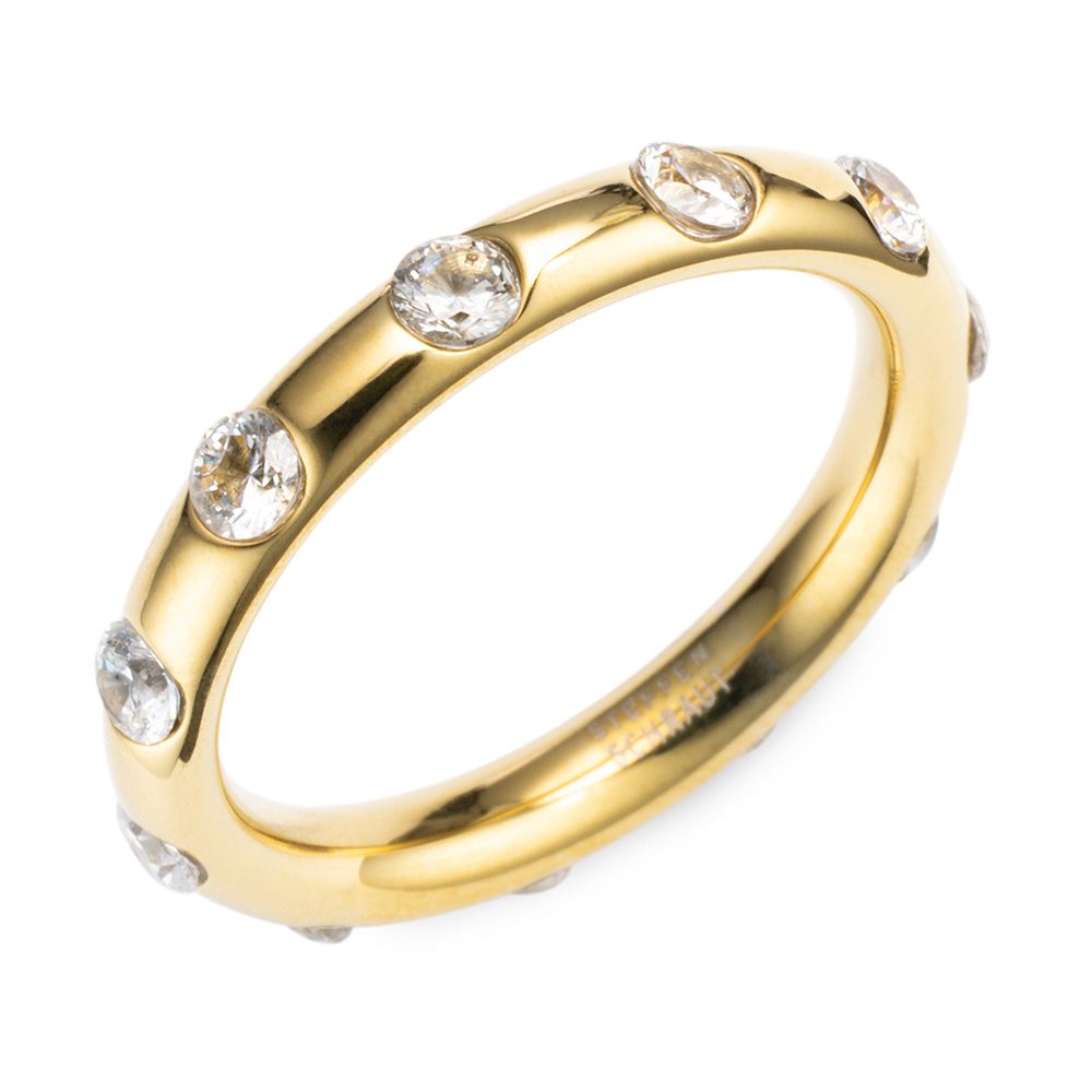 STEFFEN SCHRAUT Eternity-Ring 11 Zirkonia poliert Edelstahl