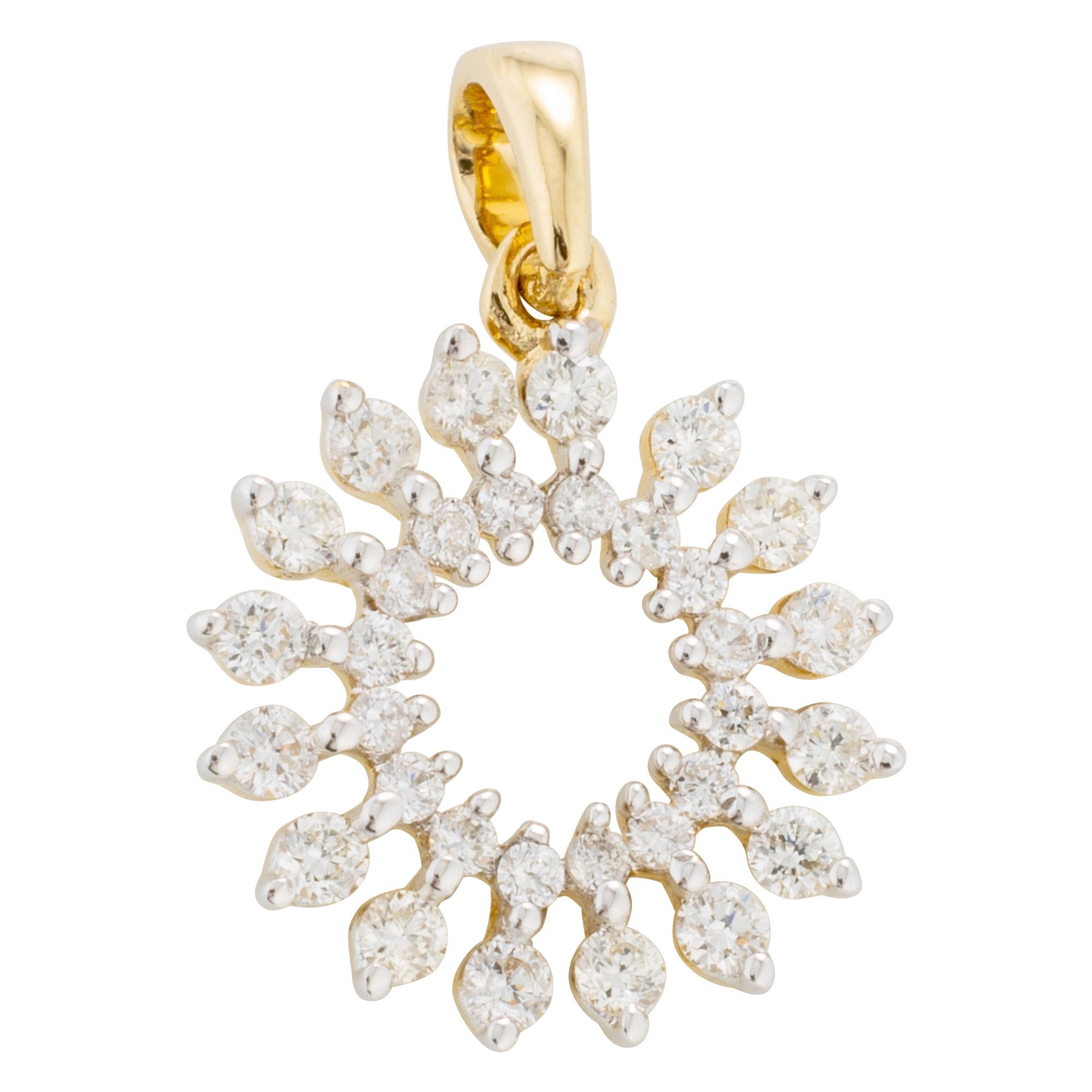 DIAMOUR Anhänger 32 Brillanten zus. ca. 0,18ct Gold 585