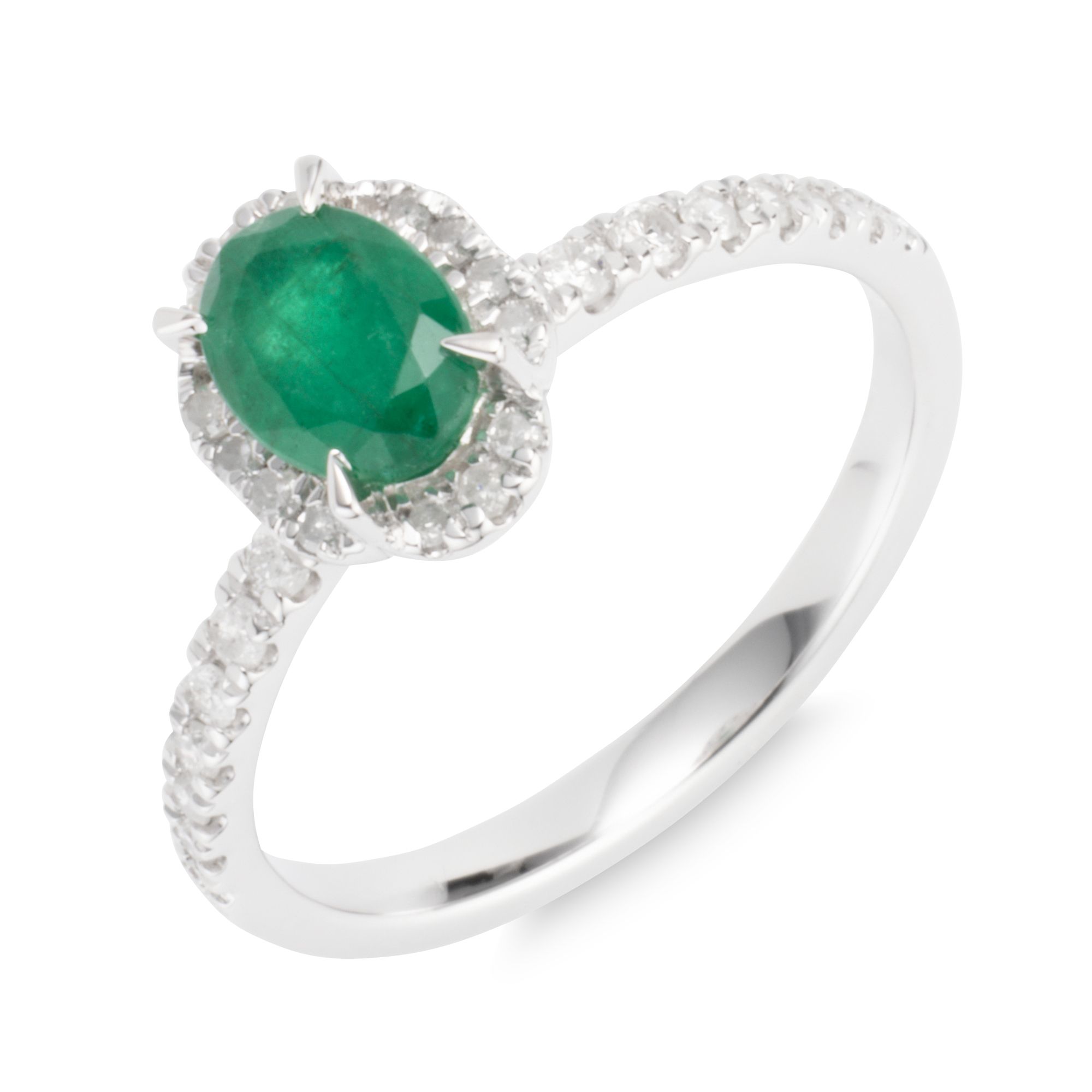 DIAMOUR Ring Edelstein ca. 0,62ct 28 Diamanten 0,25ct Silber 925