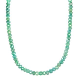 THOMAS & SOHN Edelsteine zus. ca.225,00ct Collier Silber rhodiniert