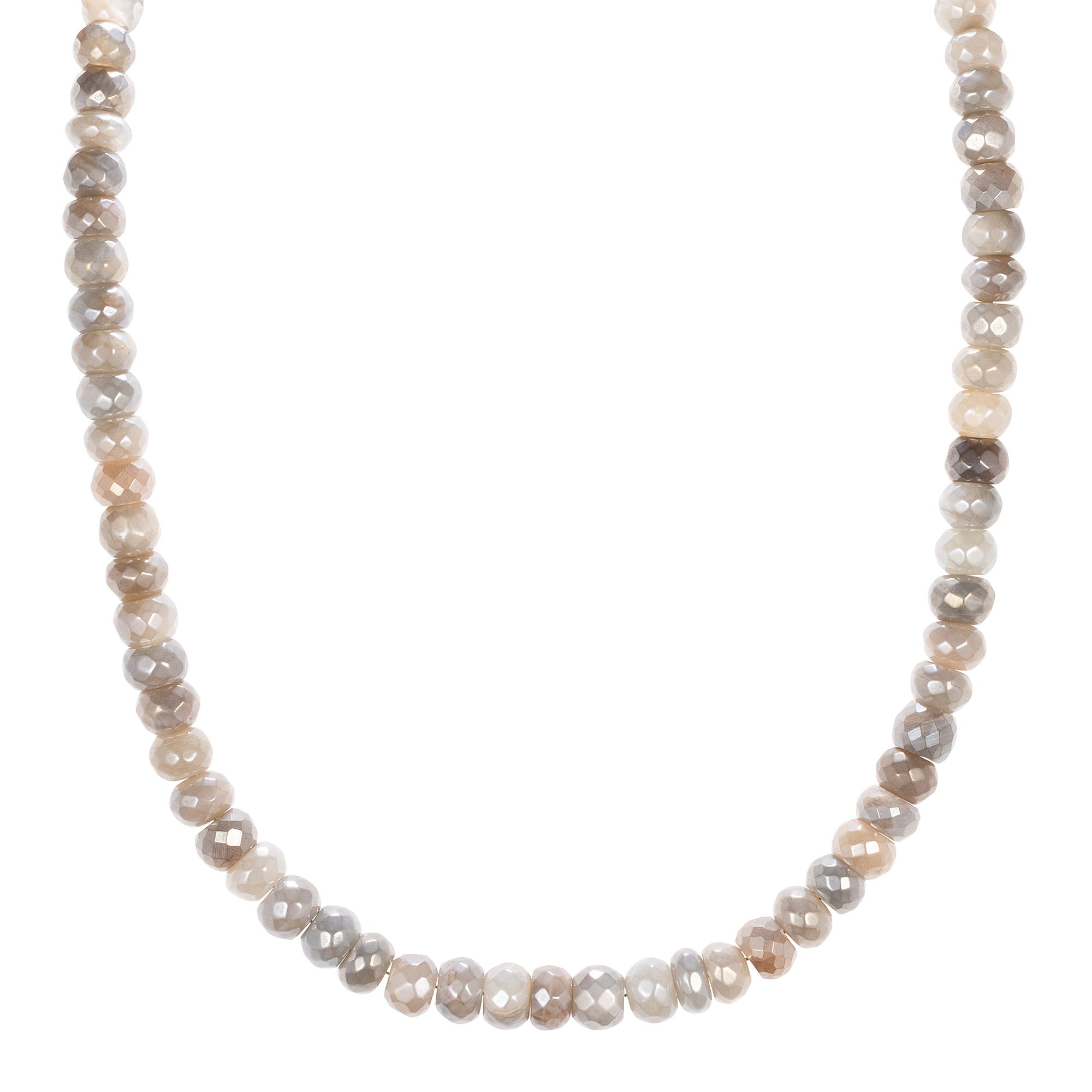 THOMAS & SOHN Edelsteine zus. ca.225,00ct Collier Silber rhodiniert