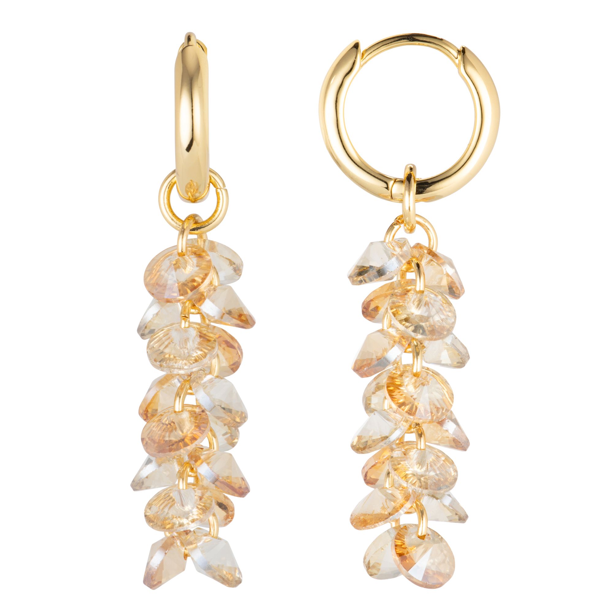 STEFFEN SCHRAUT Creolen Glasperlen Länge ca. 4,5cm Modeschmuck