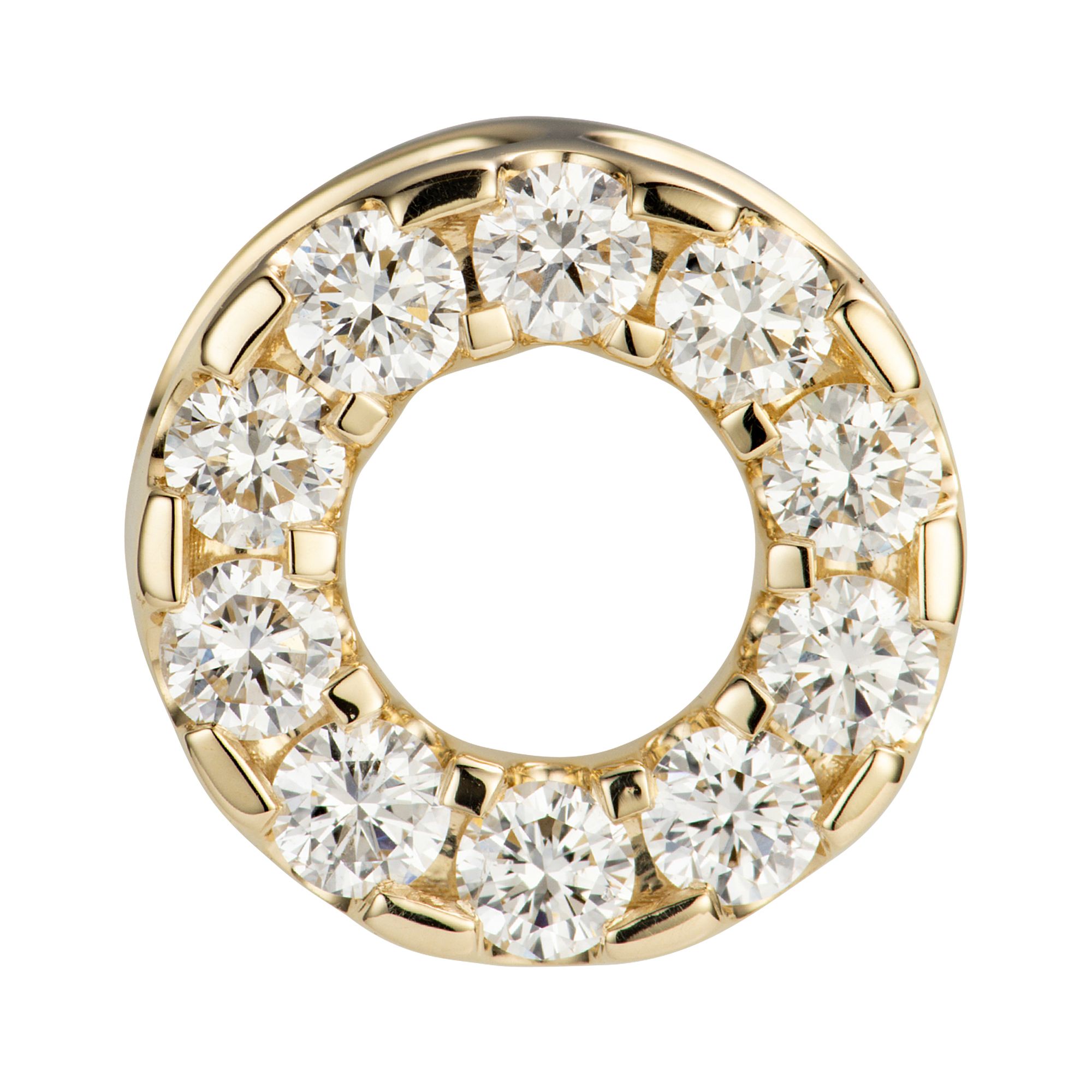 DIAMOUR Anhänger 10 Brillanten zus. ca. 0,50ct Gold 585