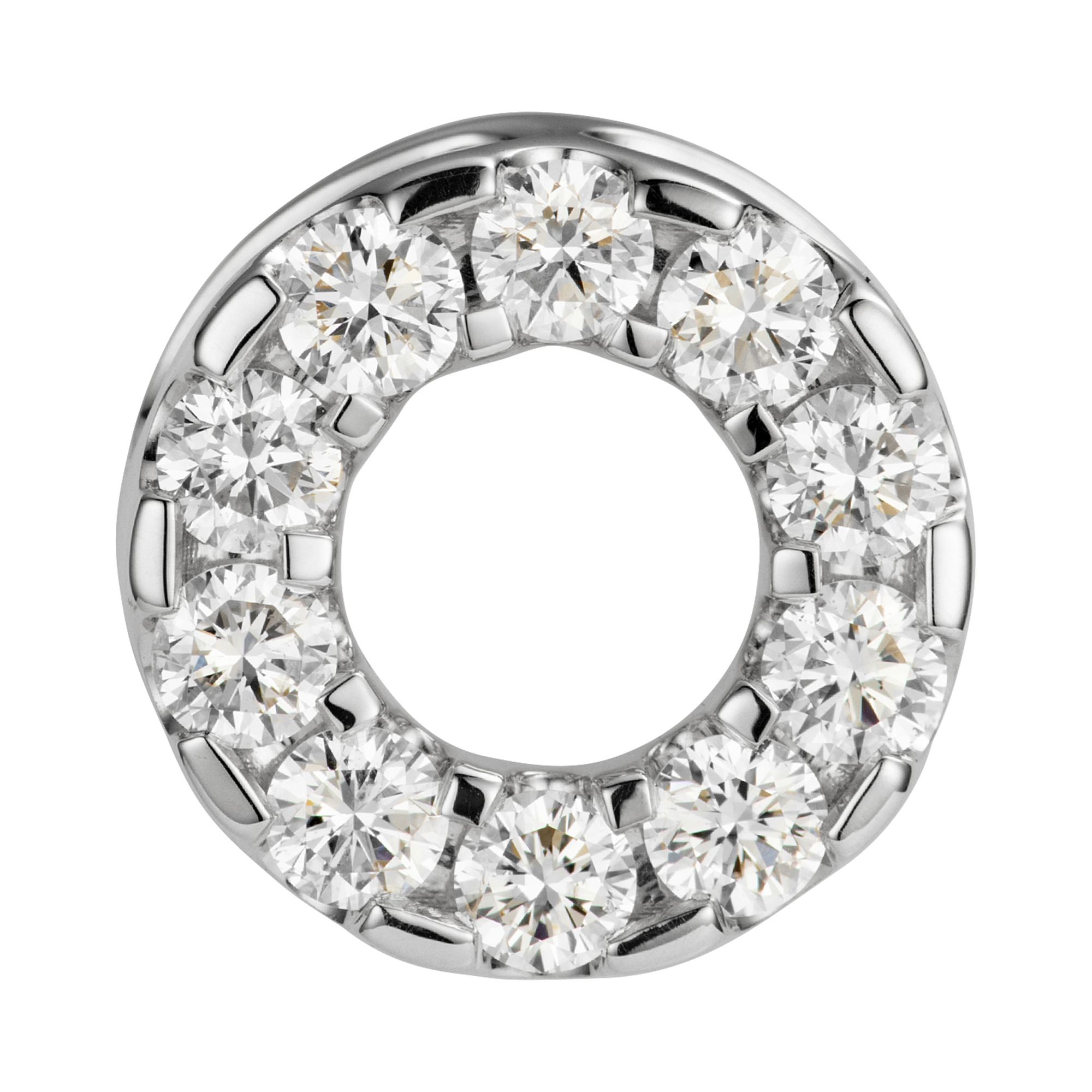 DIAMOUR Anhänger 10 Brillanten zus. ca. 0,50ct Gold 585