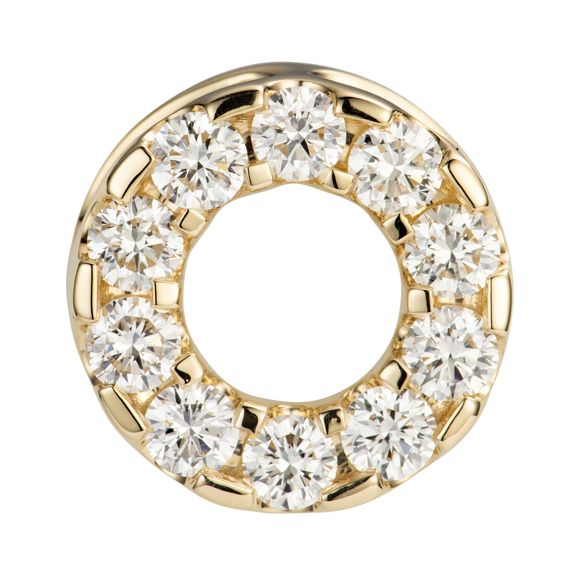 DIAMOUR Anhänger 10 Brillanten zus. ca. 0,50ct Gold 585