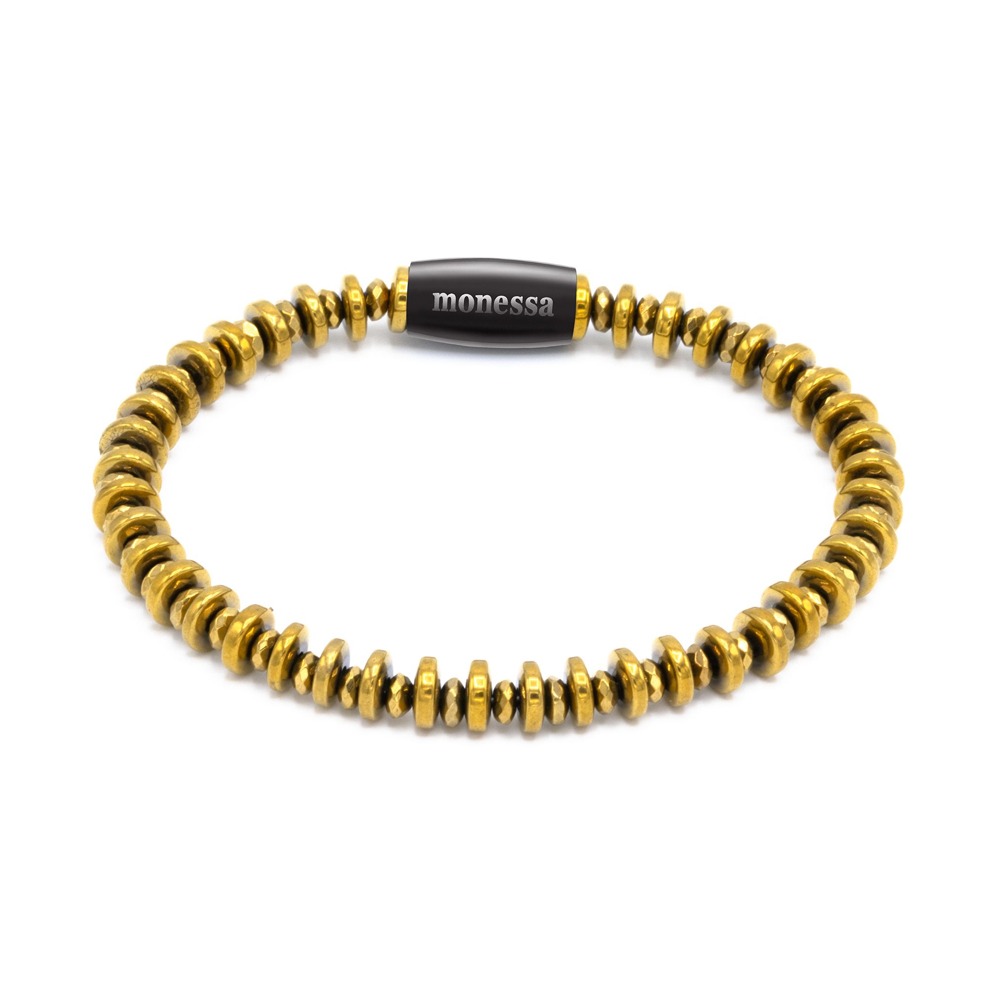 MONESSA Armband Hämatite Nugget Magnetverschluss