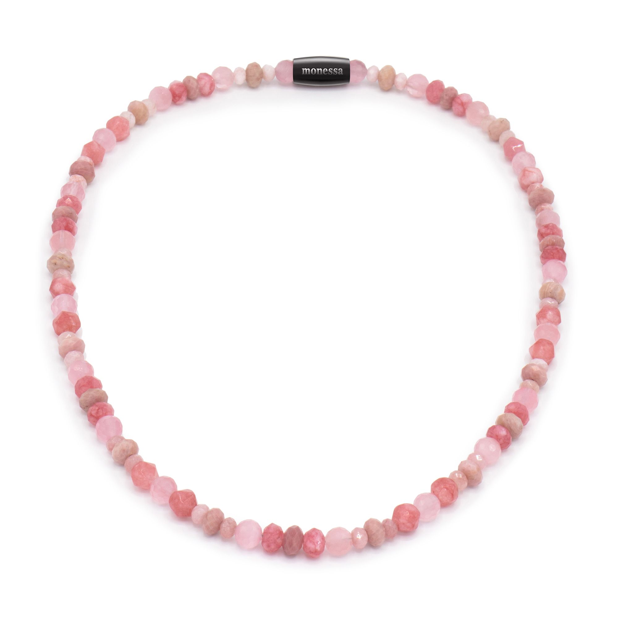 MONESSA Collier Edelsteine Magnetverschluß Edelstahl