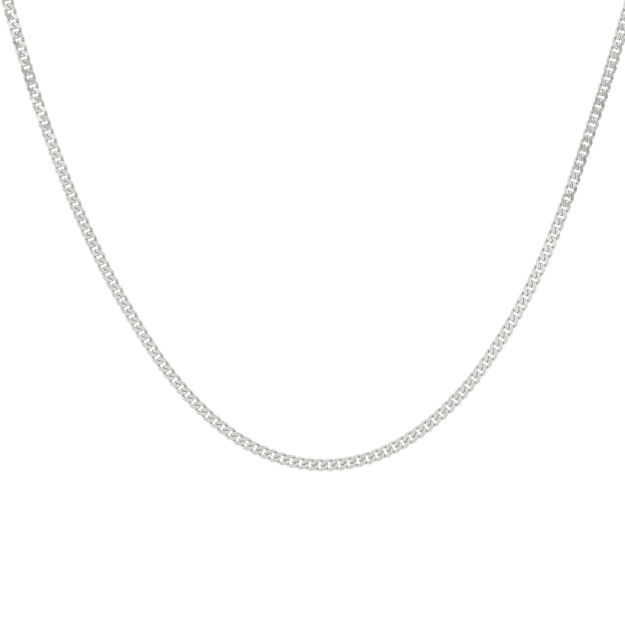 Panzerkette Länge ca. 45cm 1,5mm Silber 925