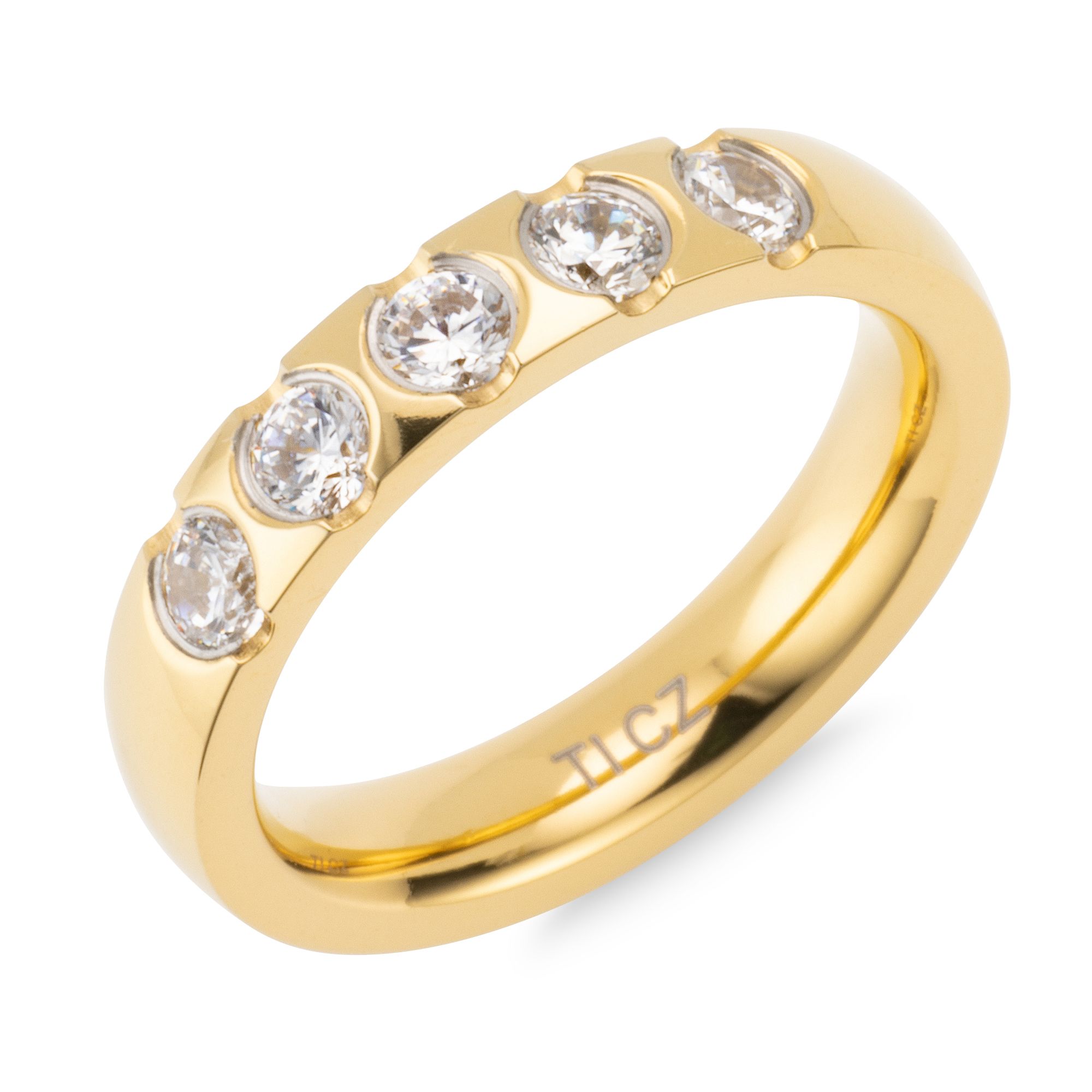 DIAMONIQUE® TITAN Ring = 0,50ct Brillantschliff