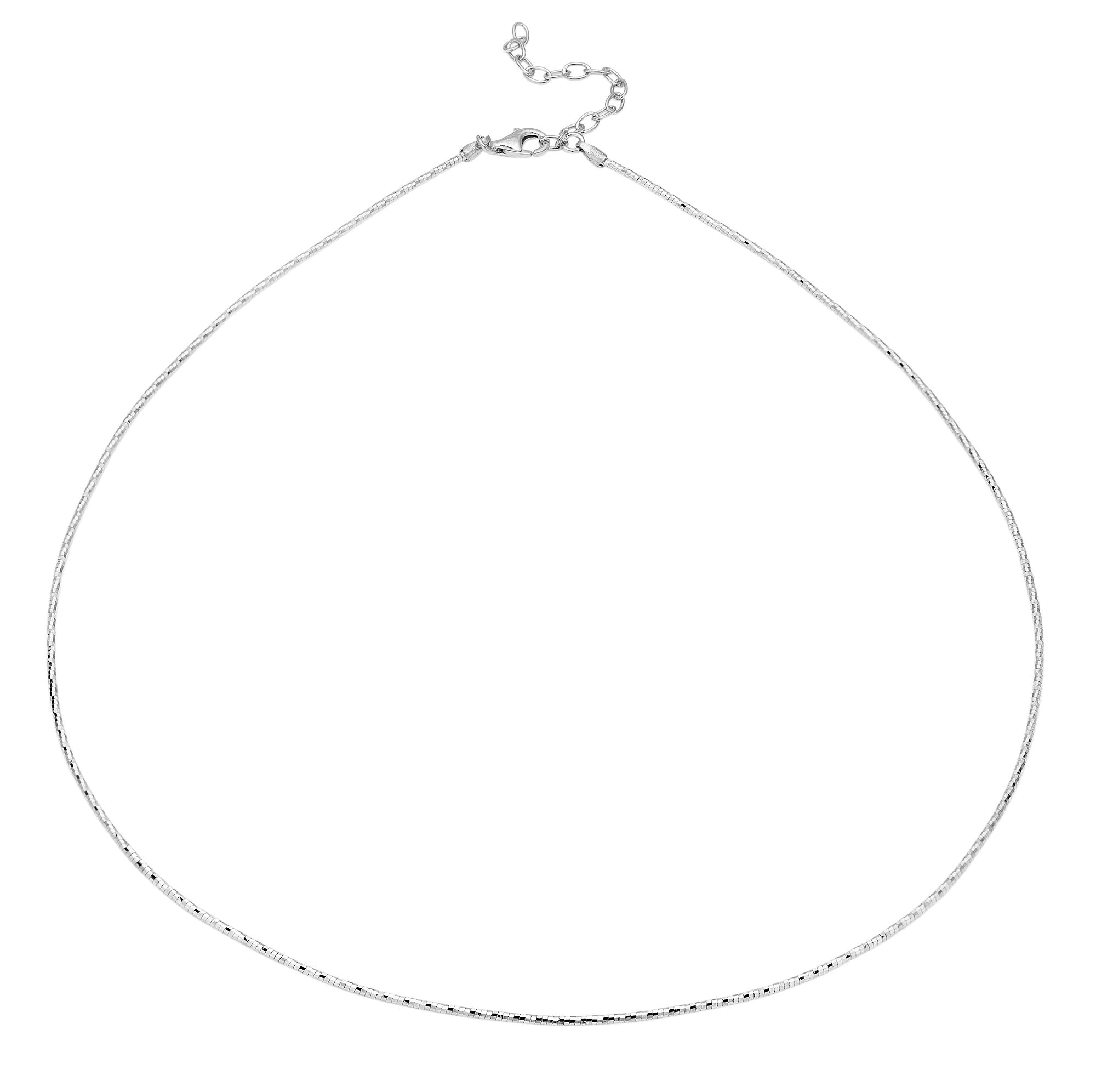 Superflex- Omegareif Länge ca. 45cm +5cm 1,3mm Silber 925