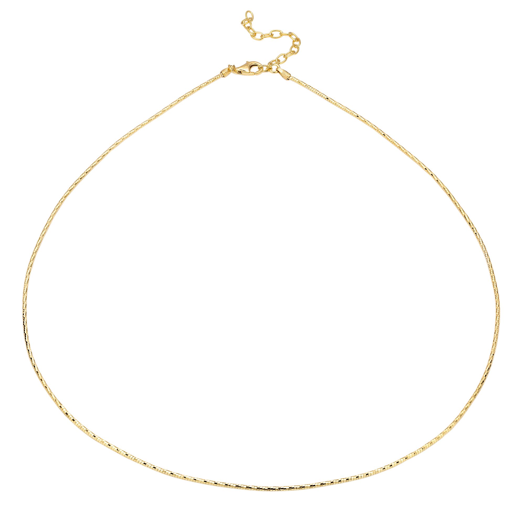 Superflex- Omegareif Länge ca. 45cm +5cm 1,3mm Silber 925