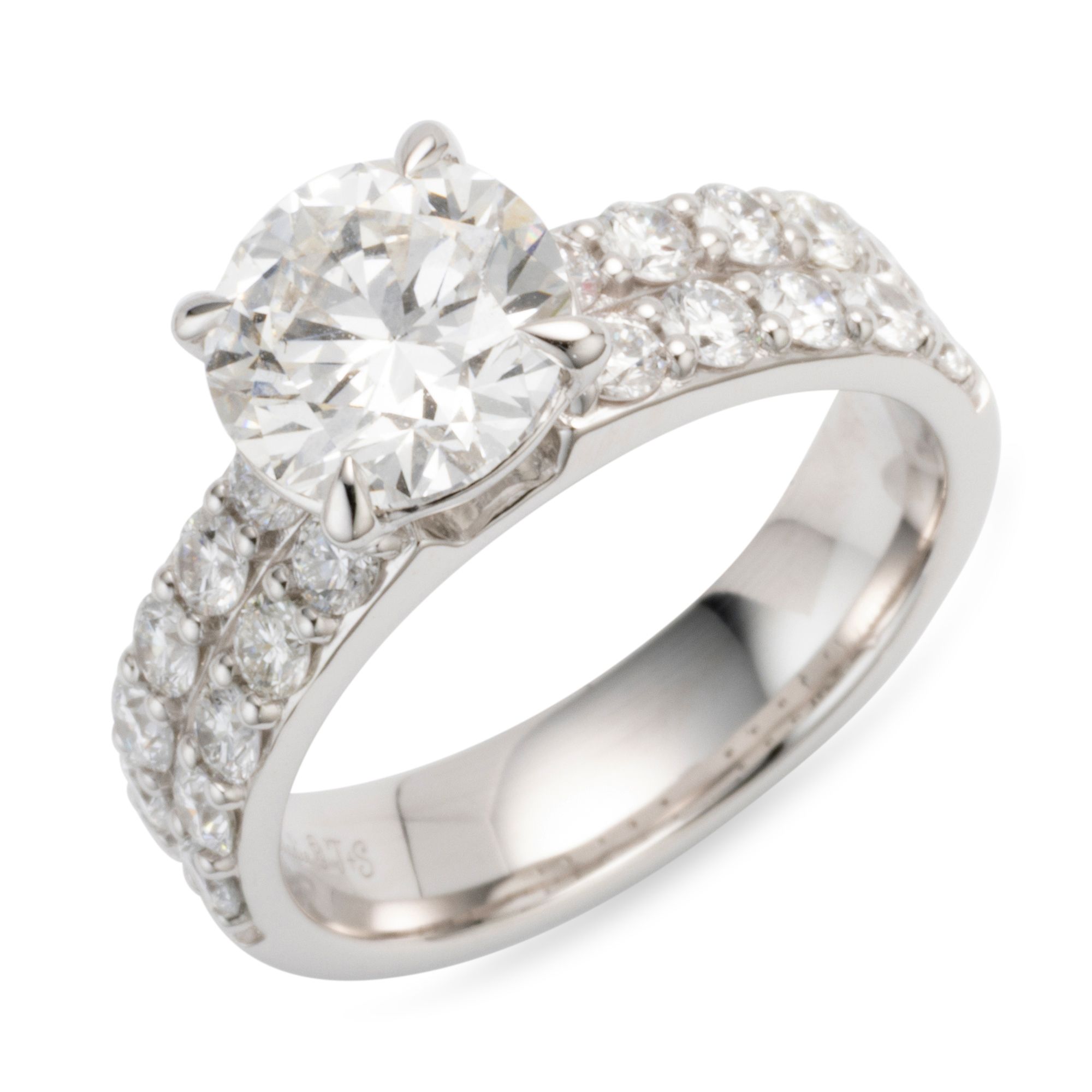 THOMAS & SOHN Lab Grown Brillanten ca.3,00ct Ring Silber Palladio