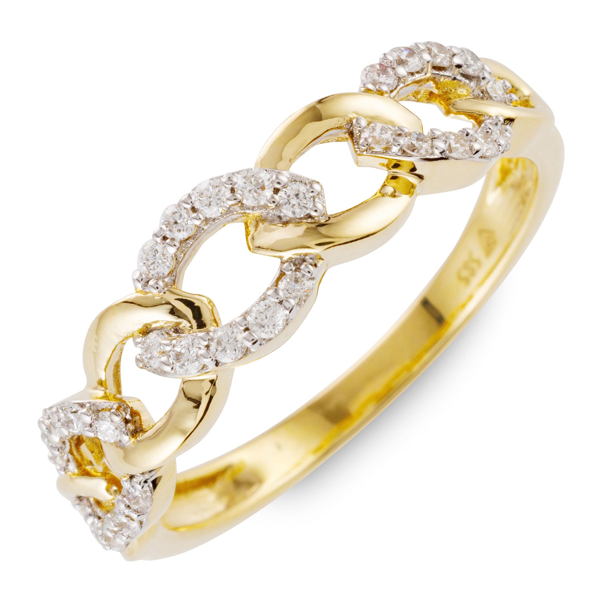 DIAMOUR Ring 30 Brillanten zus. ca. 0,20ct Gold 585