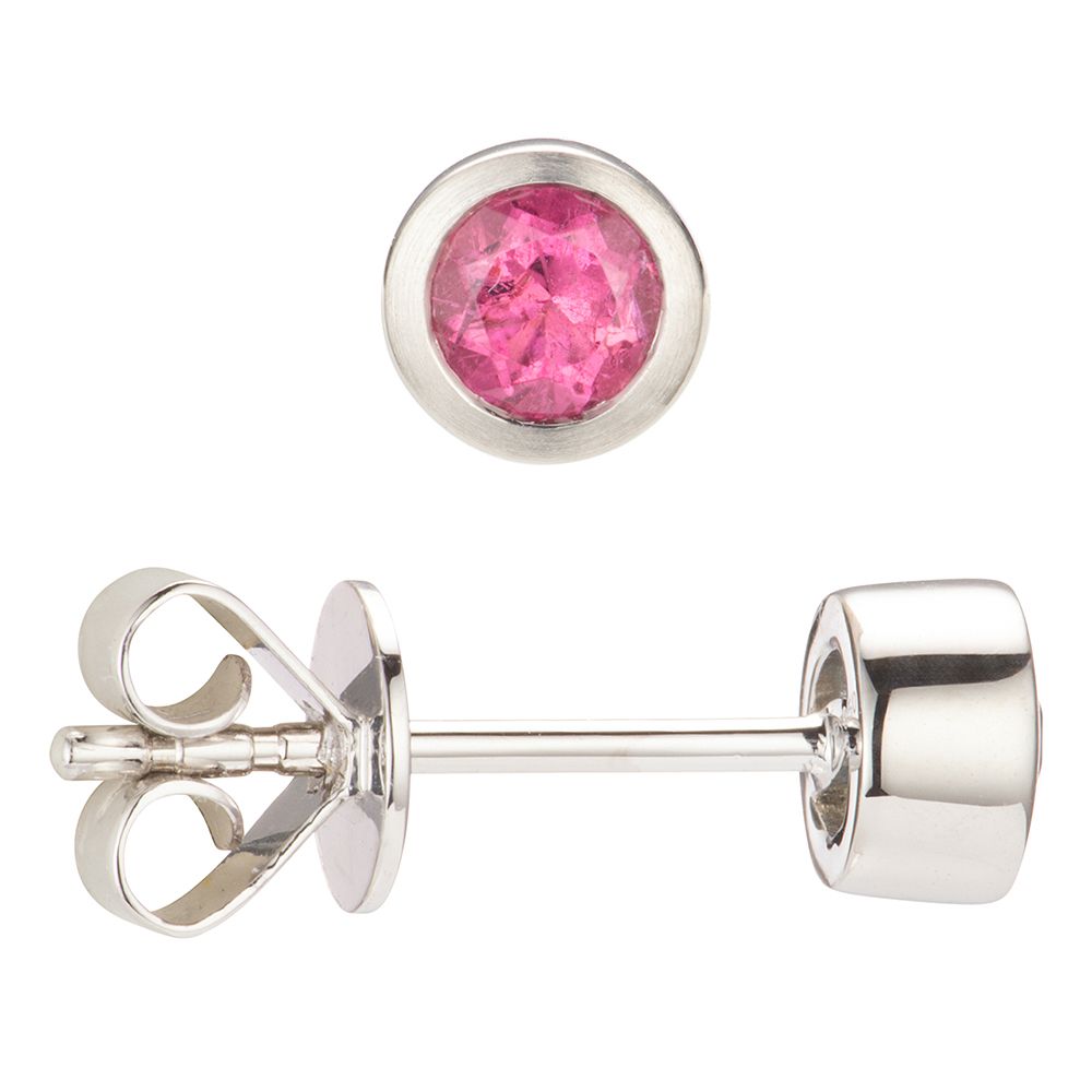 PLATINITY Ohrstecker Edelsteine mind. 0,32ct Platin 950