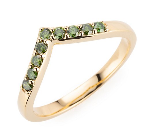 DIAMOUR Colour Diamonds Ring Brillanten ca. 0,30ct Gold 585