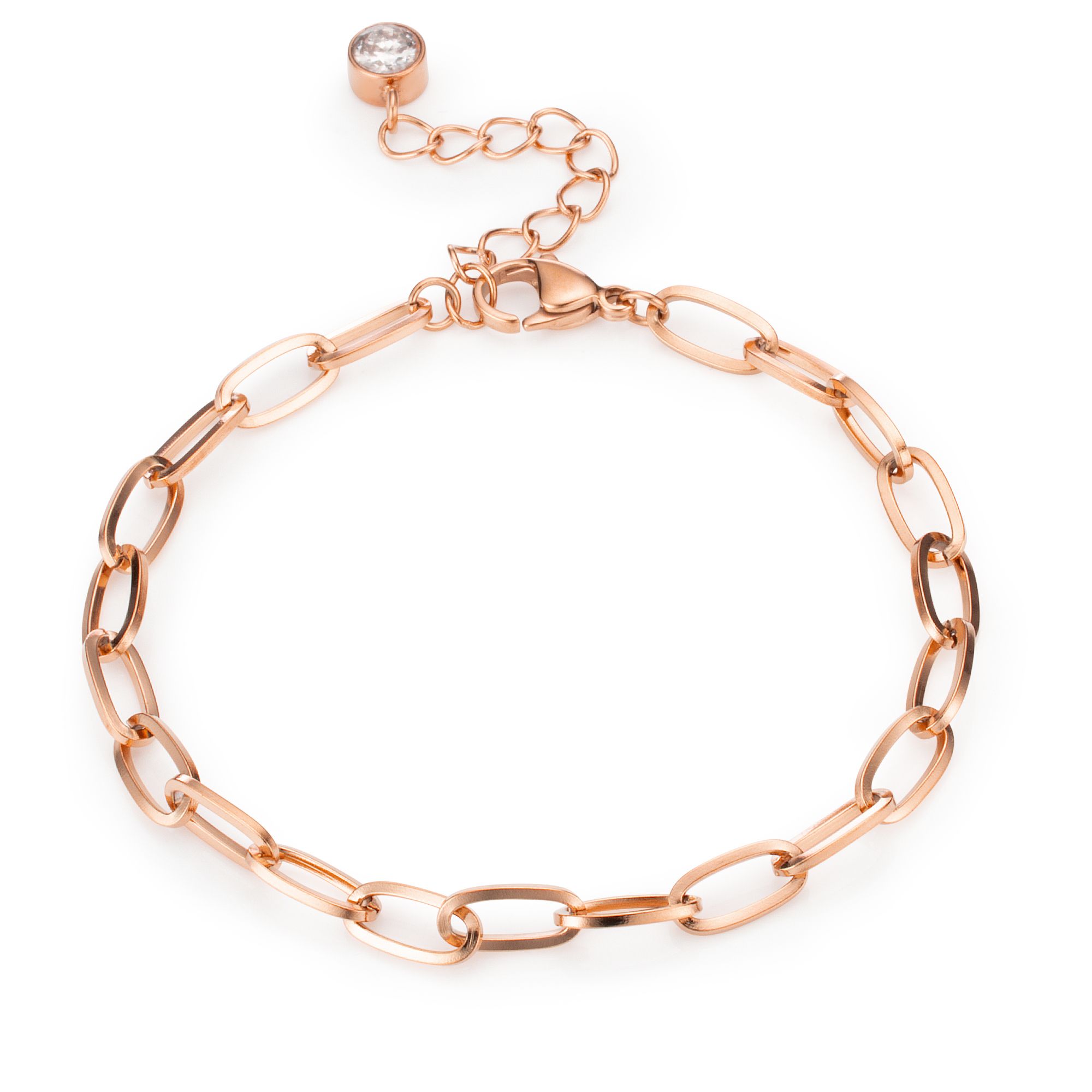DIAMONIQUE® Armband = 0,50ct Brillantschliff Edelstahl