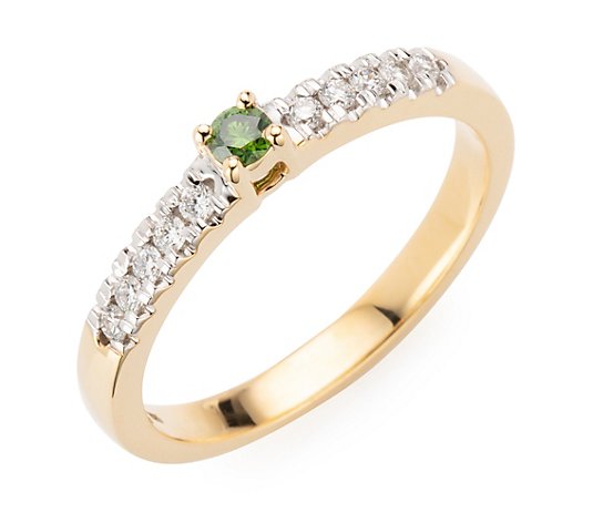 DIAMOUR Colour Diamonds Ring Brillanten ca. 0,30ct Gold 585