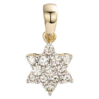 DIAMOUR Anhänger 13 Brillanten zus. ca. 0,25ct Gold 375