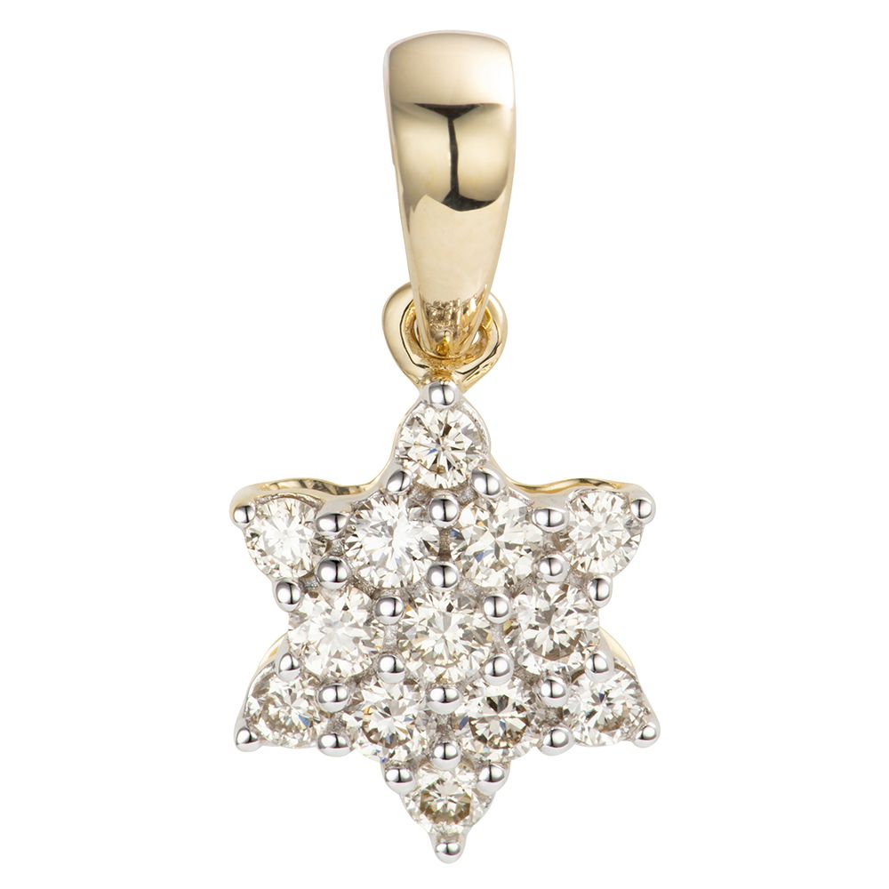 DIAMOUR Anhänger 13 Brillanten zus. ca. 0,25ct Gold 375