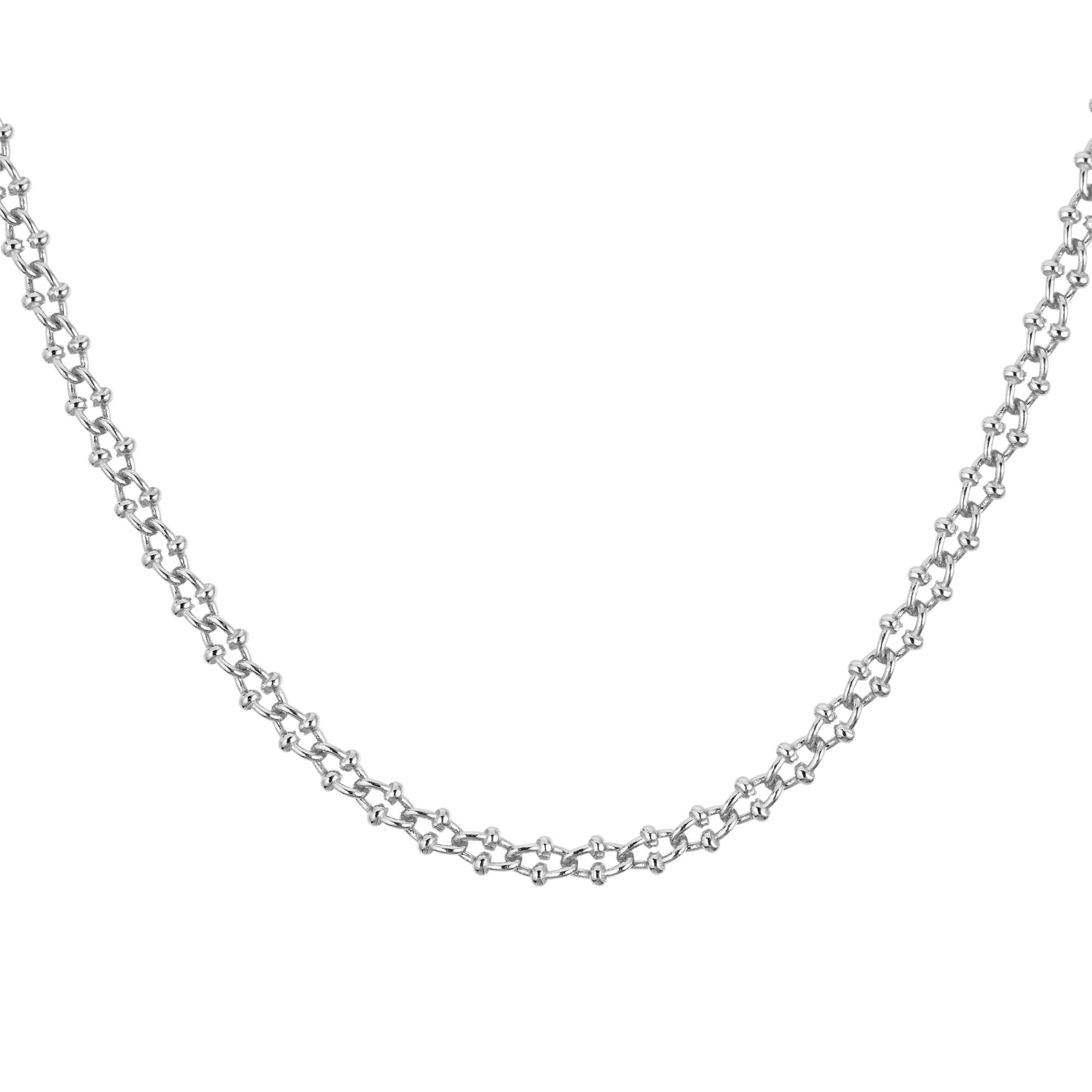 Fantasiekette Länge ca. 50cm 3mm Silber 925