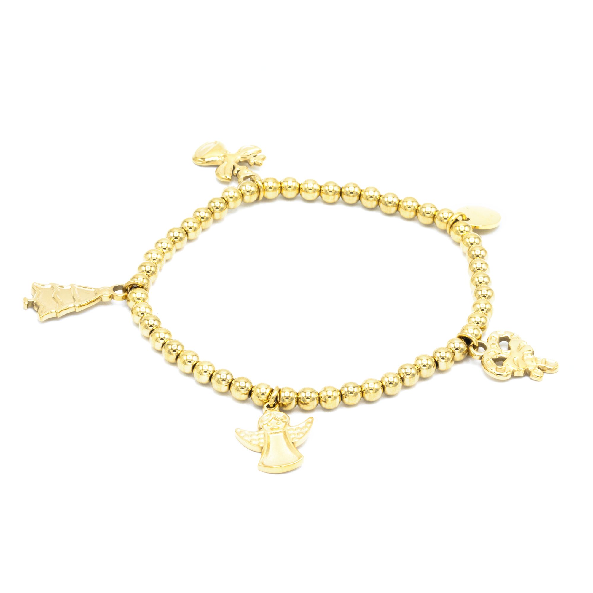 MONESSA Armband Charms flexibel Edelstahl