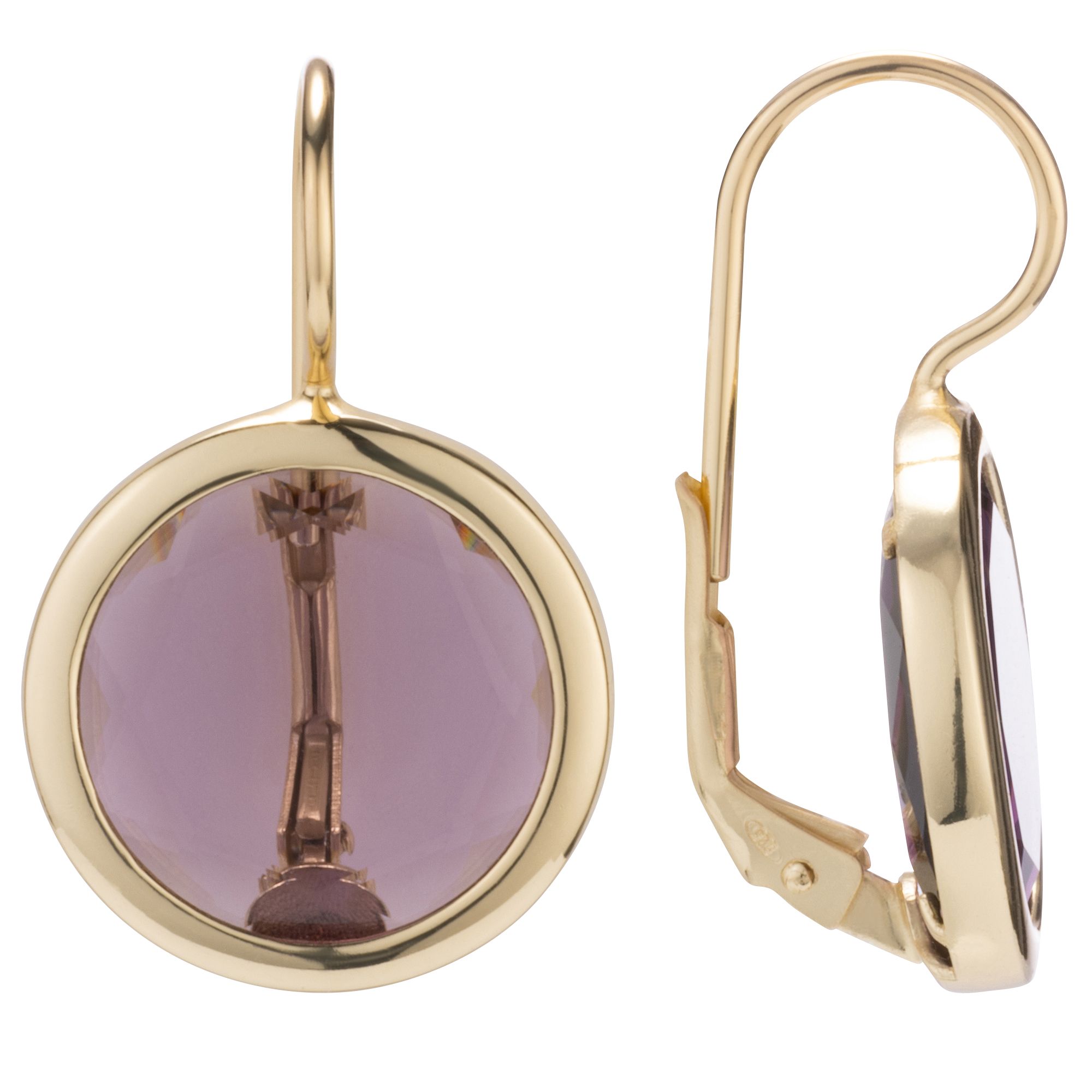 THOMAS & SOHN Schmucksteine Ohrbouton keramikbeschichtet Silber 925