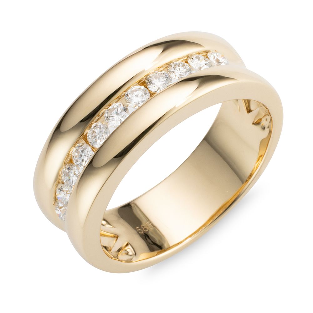 GOLDSCHMUCK FÜR MICH Ring 11 Brillanten zus. ca. 0,40ct Gold 585