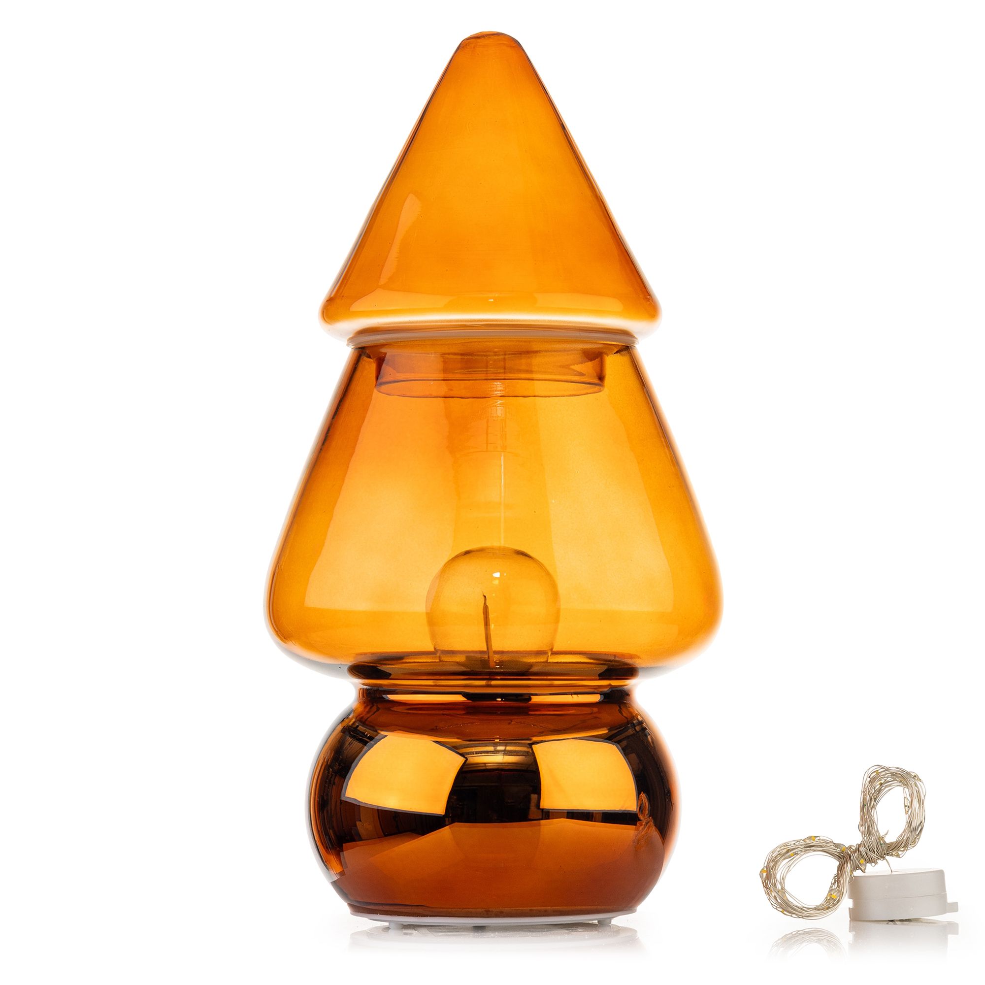 LUMIDA Xmas 6in1-Dekoleuchte inkl. Leuchtmittel & Lichterkette Höhe 29cm, Ø 15cm