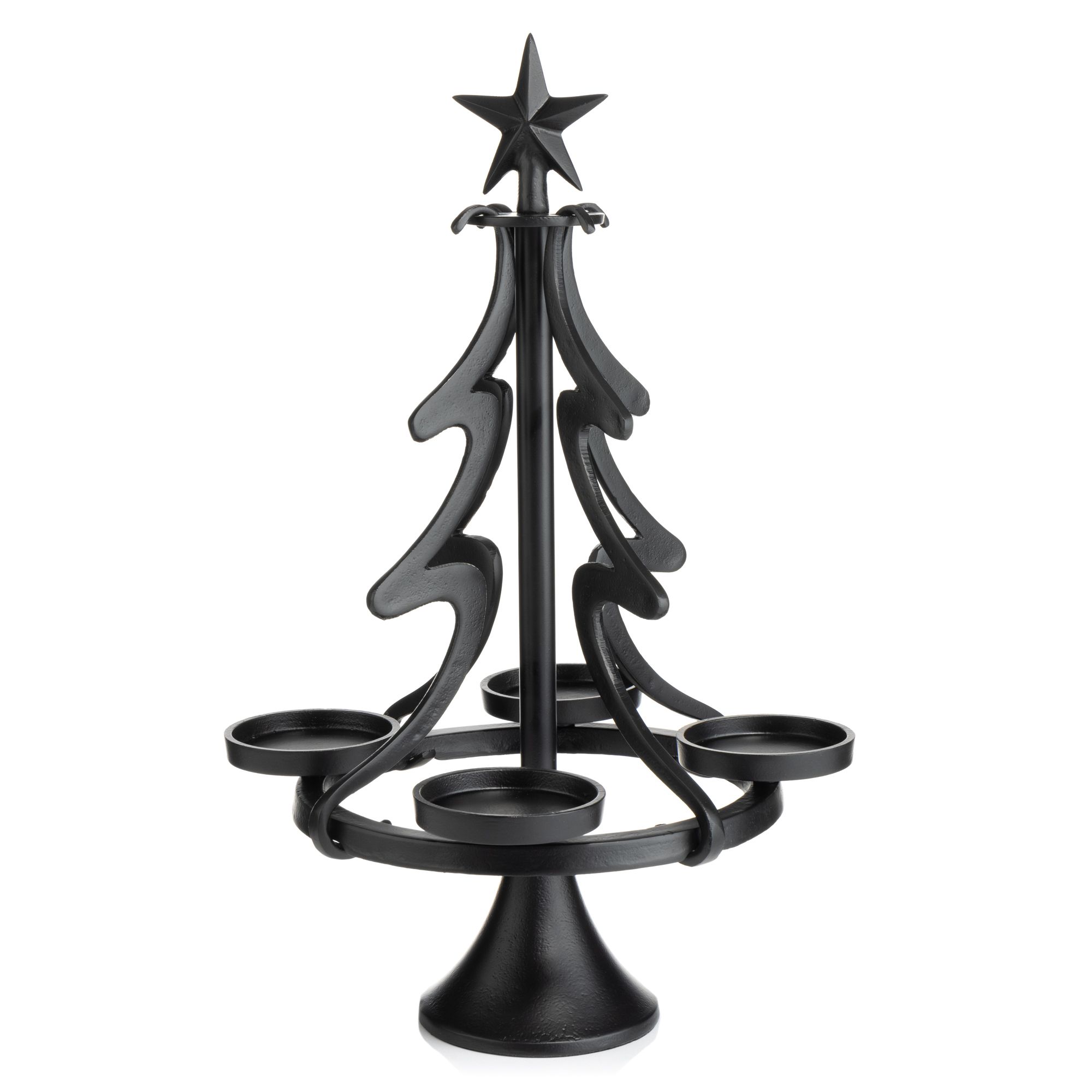 ABELLA Xmas Adventskranzständer handgefertigt Aluminium Größenauswahl