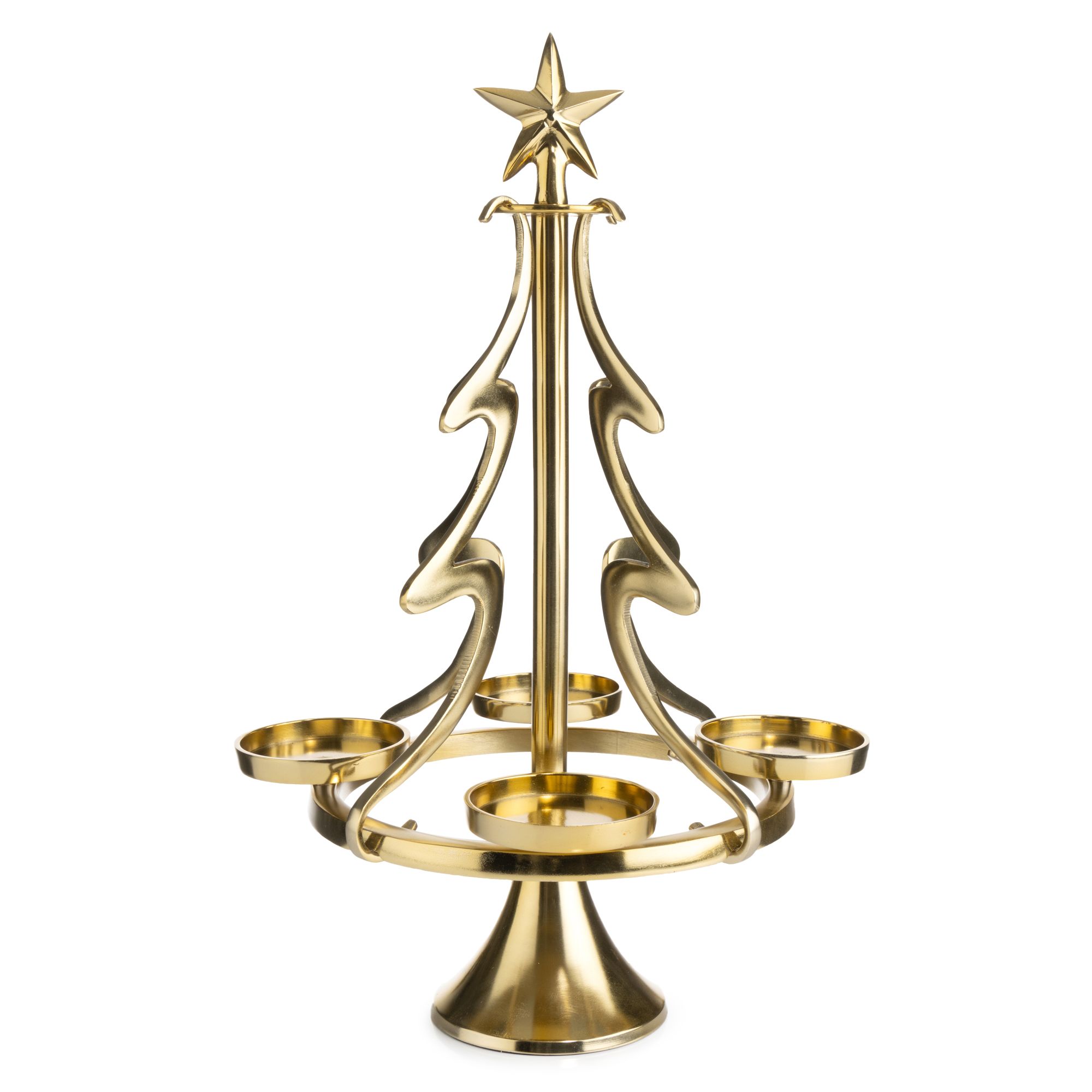 ABELLA Xmas Adventskranzständer handgefertigt Aluminium Größenauswahl