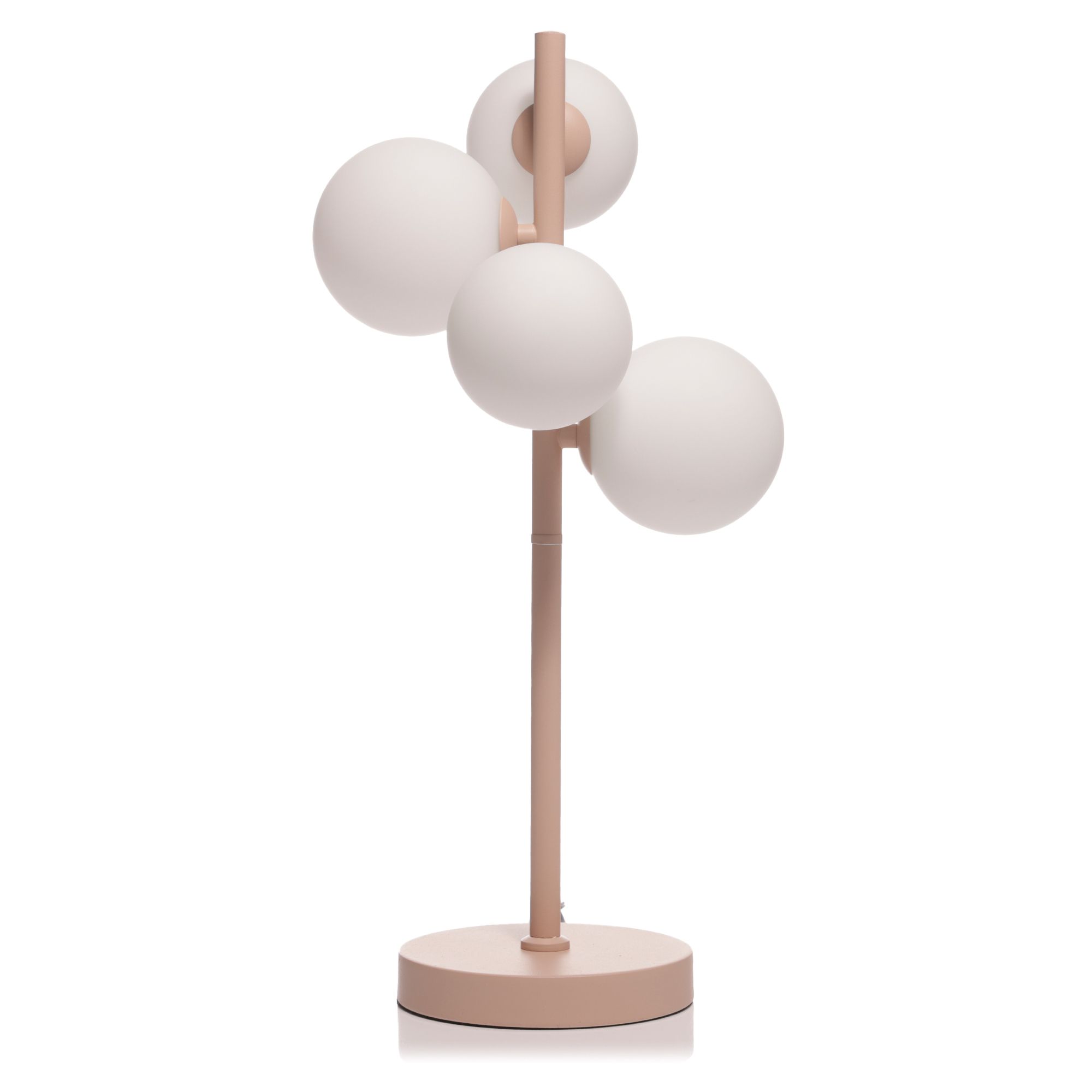 LUMIDA Looks LED-Tischleuchte Kugel-Lampenschirme Schnurschalter Höhe 48cm, Energieeffizienzklasse E