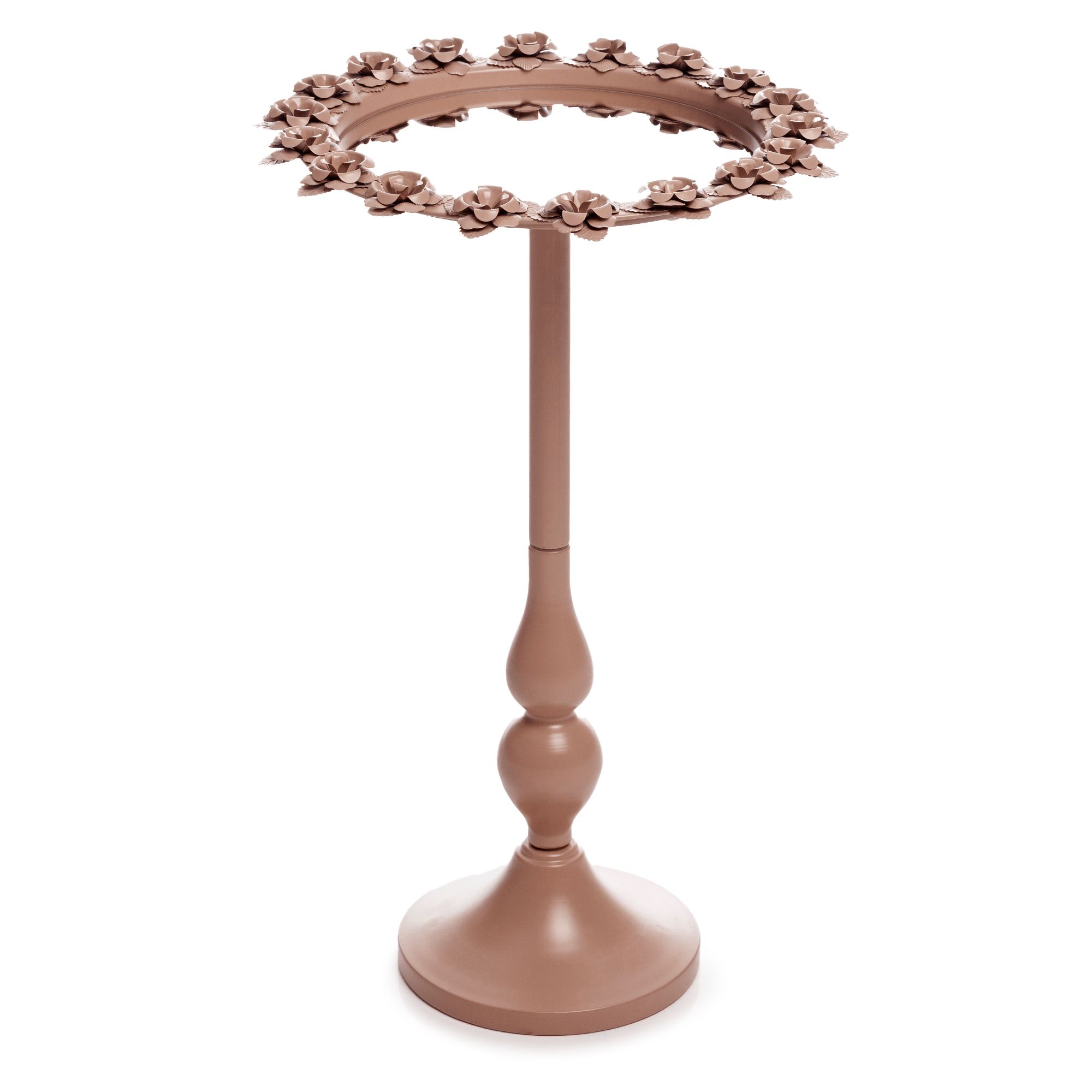 ABELLA Casa Rosen-Tablett verspiegelt auf Standfuß Höhe 67cm, Ø 41cm