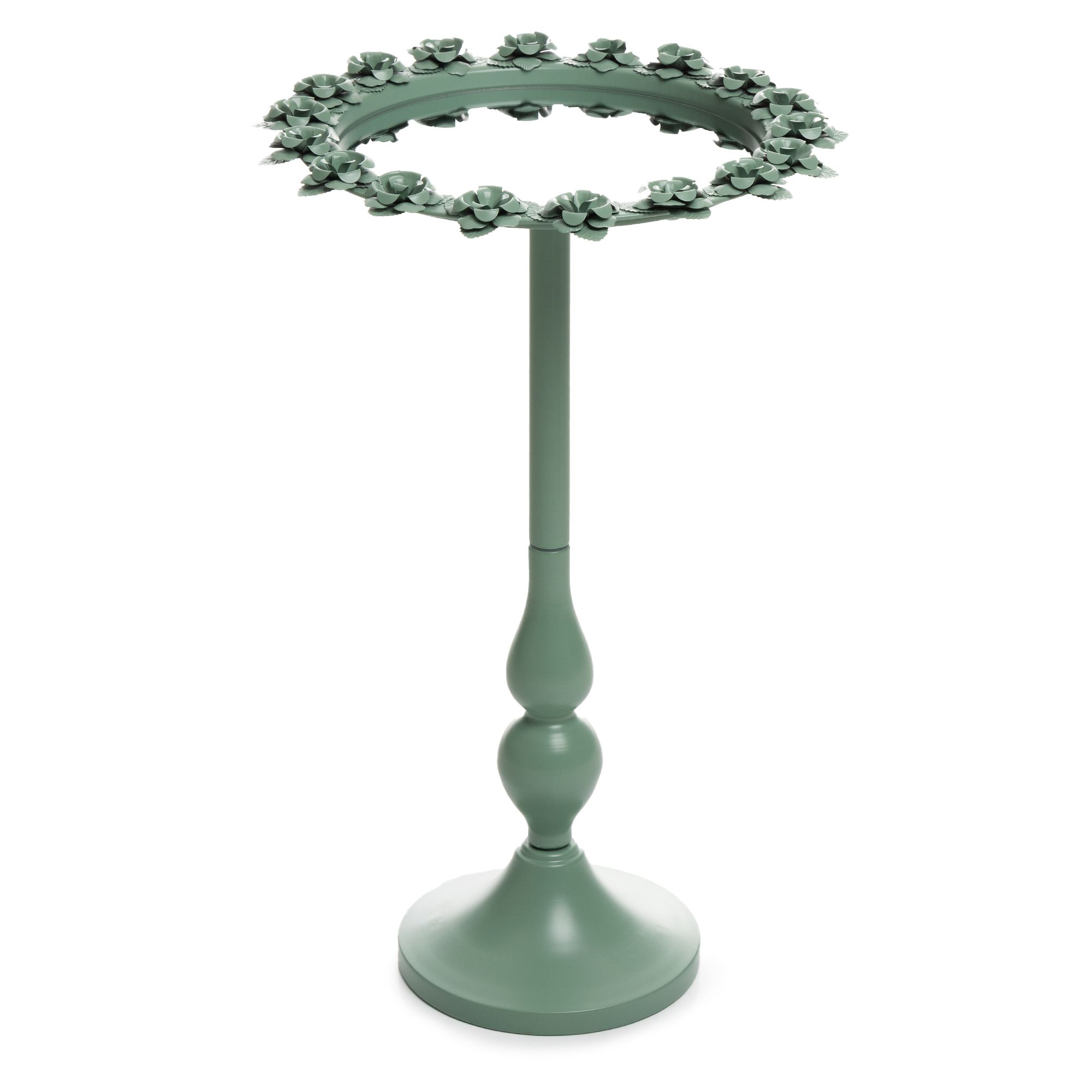 ABELLA Casa Rosen-Tablett verspiegelt auf Standfuß Höhe 67cm, Ø 41cm