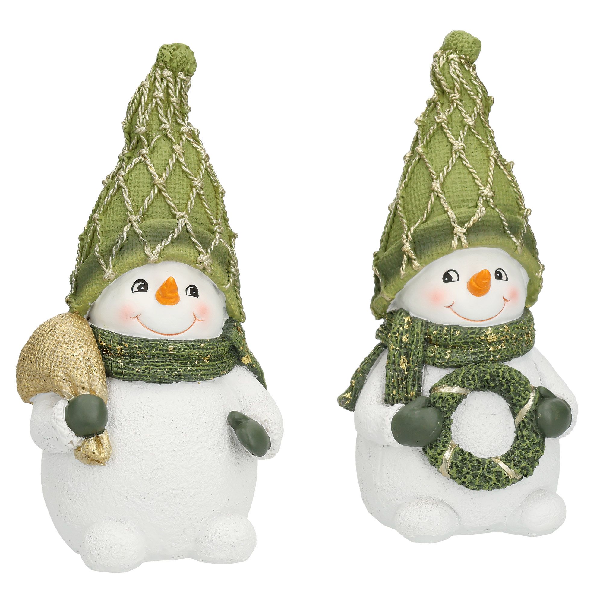 WURM Schneemann 2er-Set 9x21x9cm